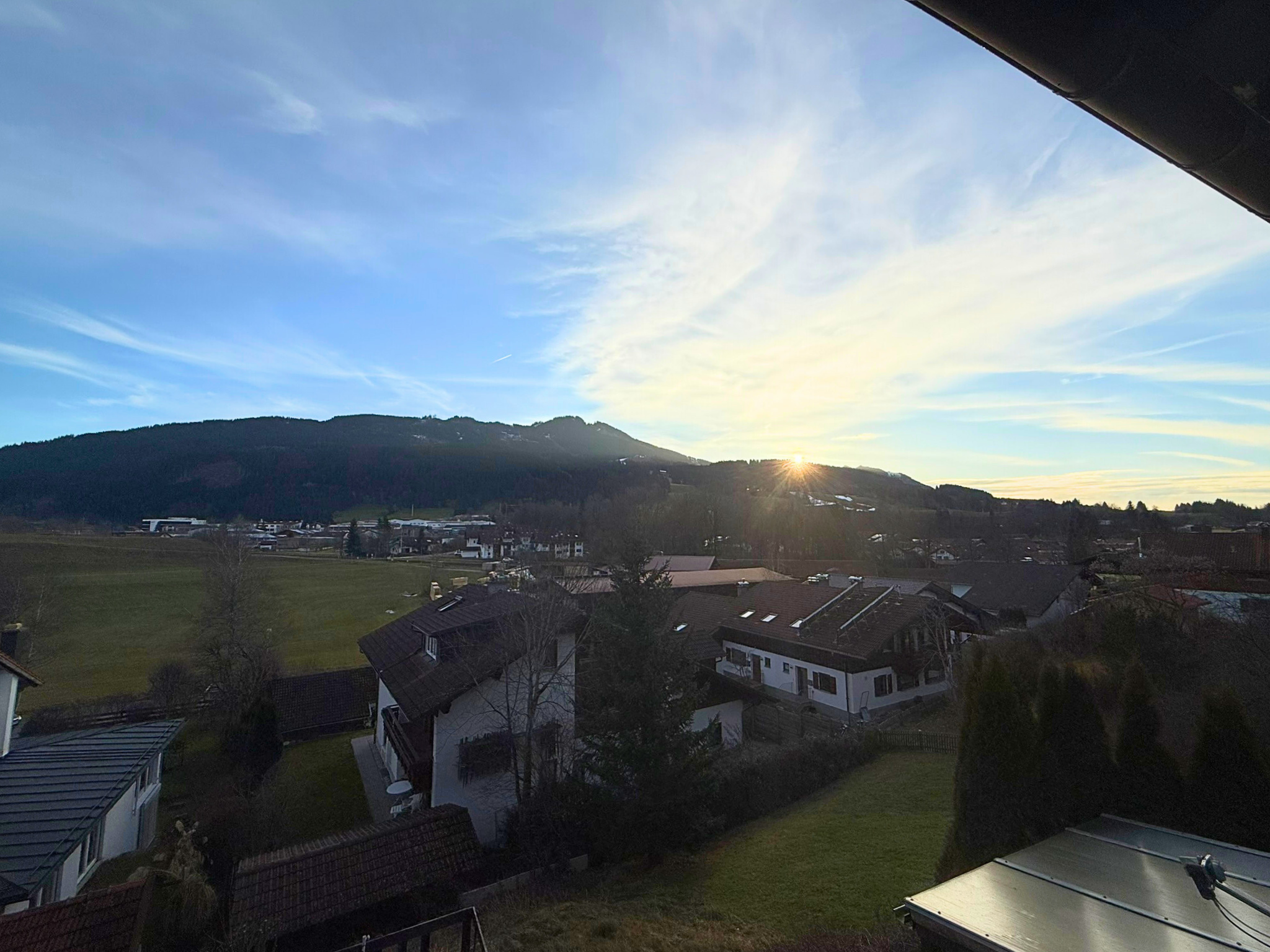 Aussicht vom Südbalkon