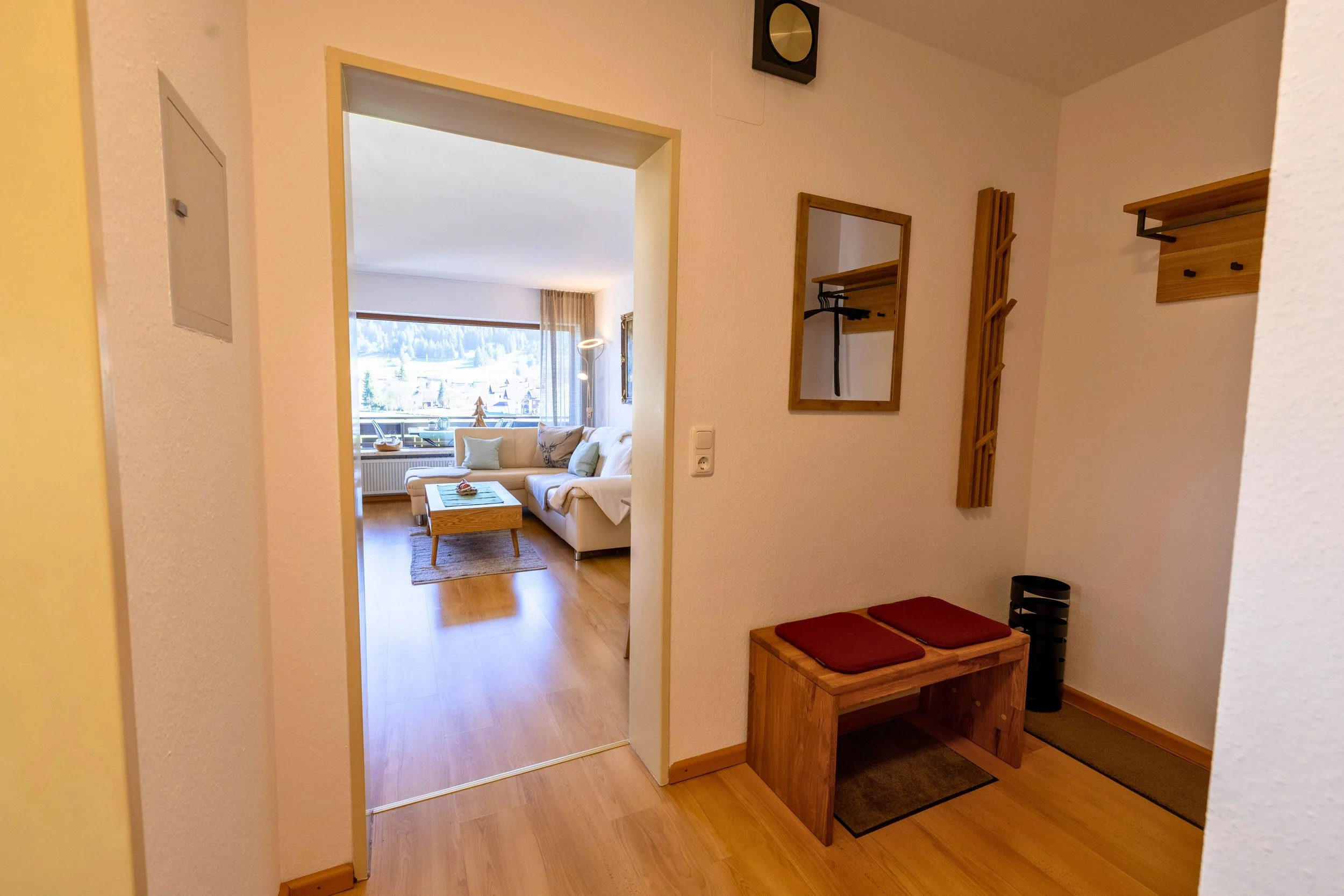 Garderobe im Eingangsbereich