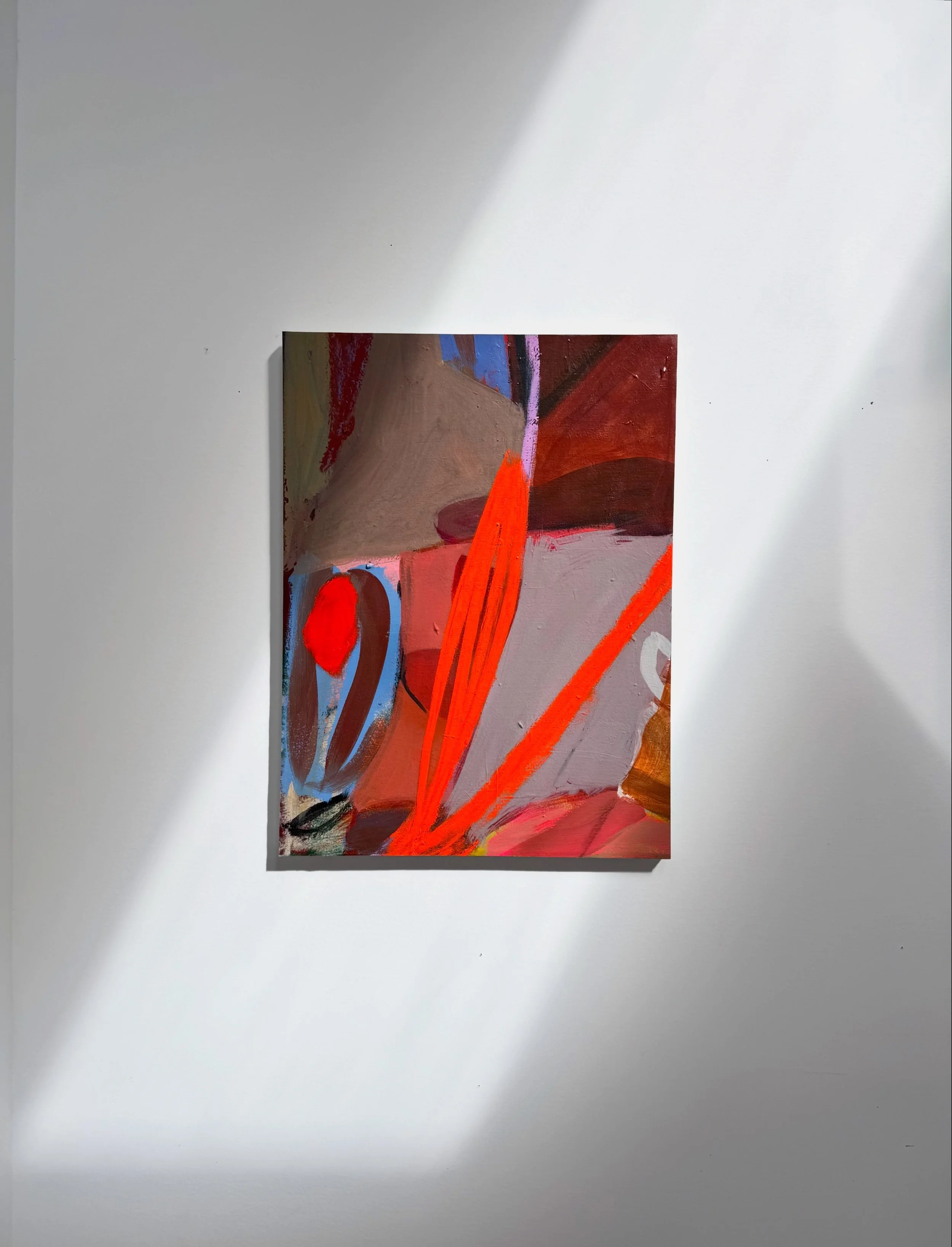 Desert Stalk (in situ), 24"x18", acrylic, oil, gouache on canvas, 2026