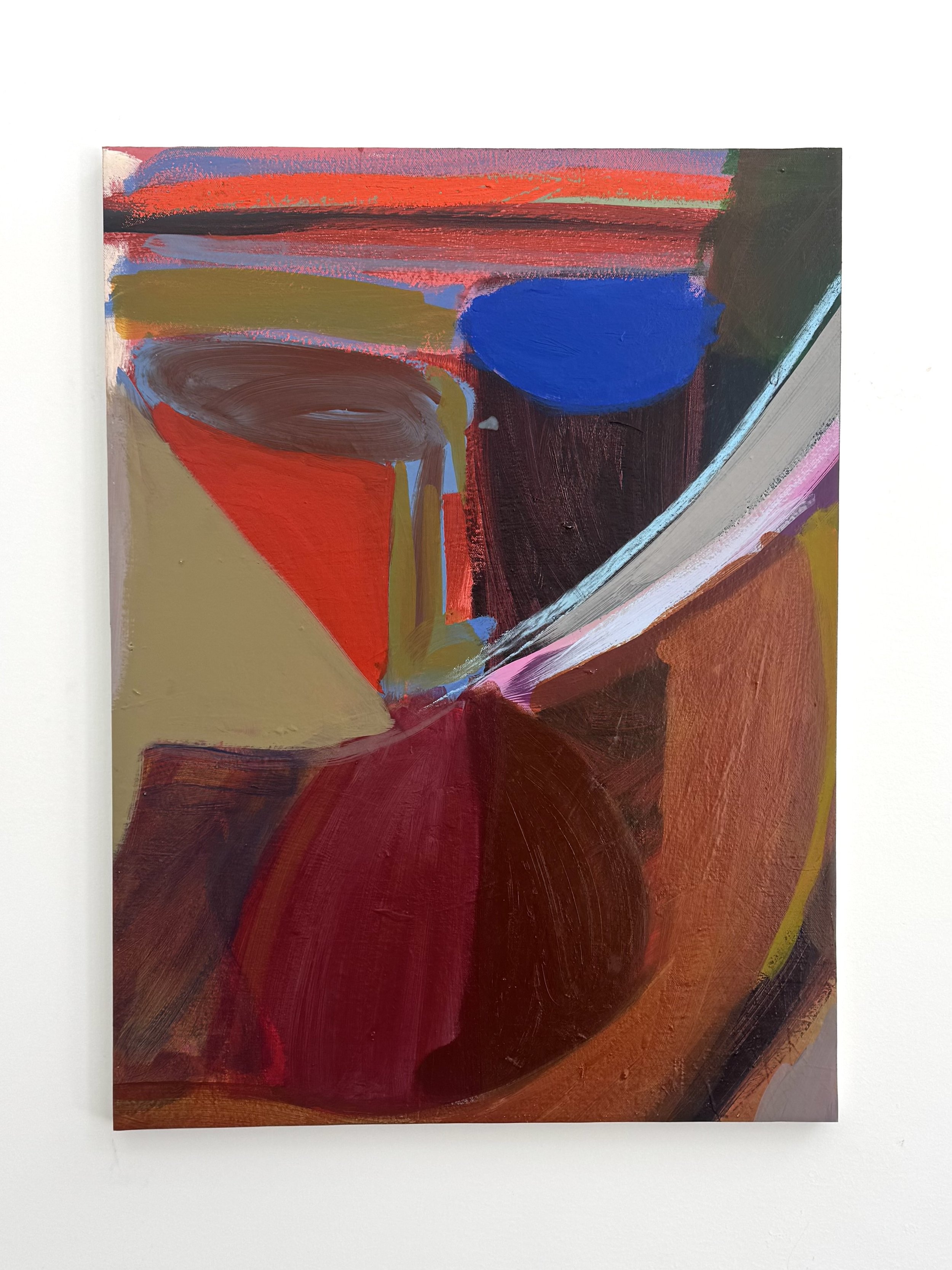 Untitled 3, 24"x18", acrylic, gouache,oil on canvas, 2026