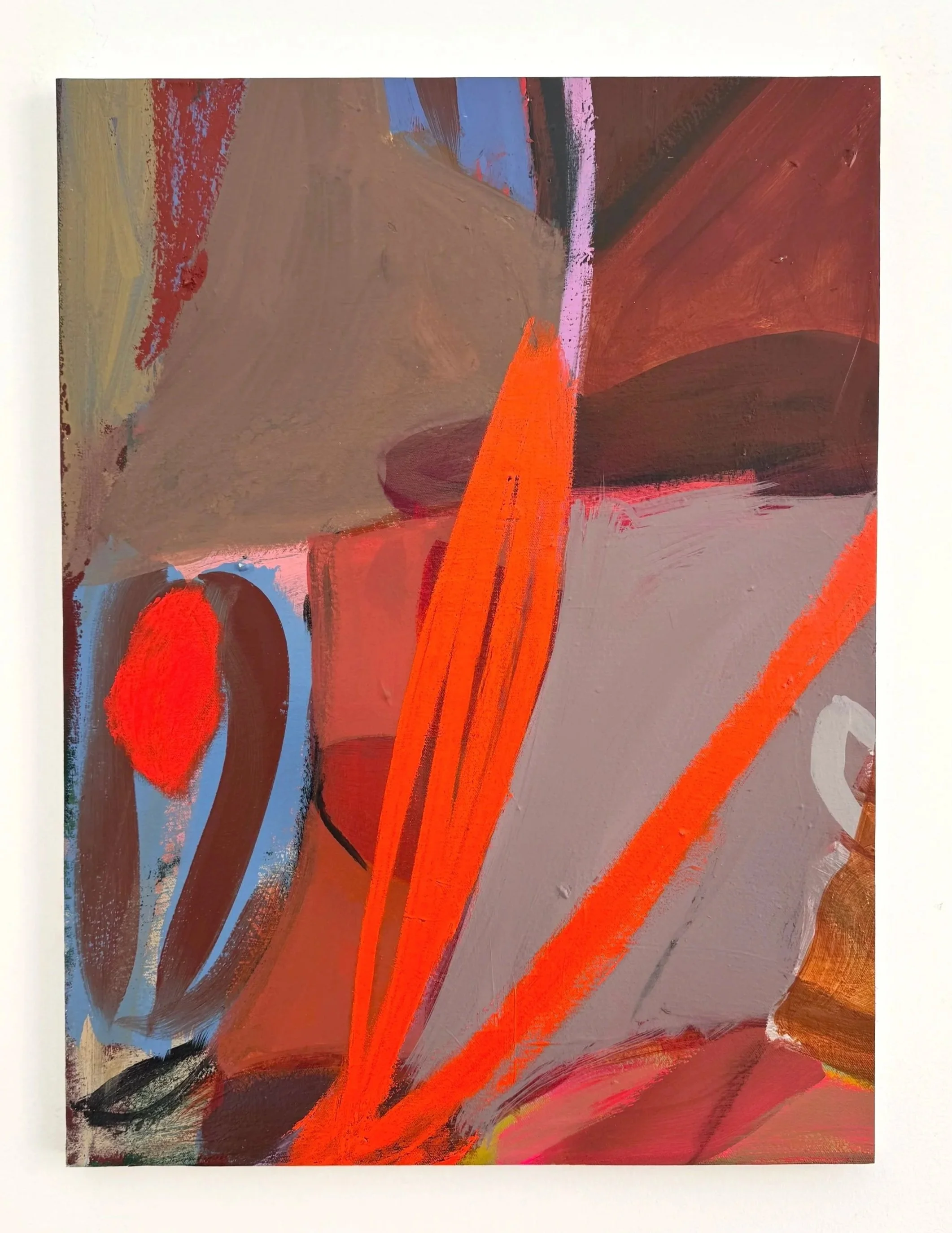 Desert Stalk, 24"x18", acrylic, oil, gouache on canvas, 2026