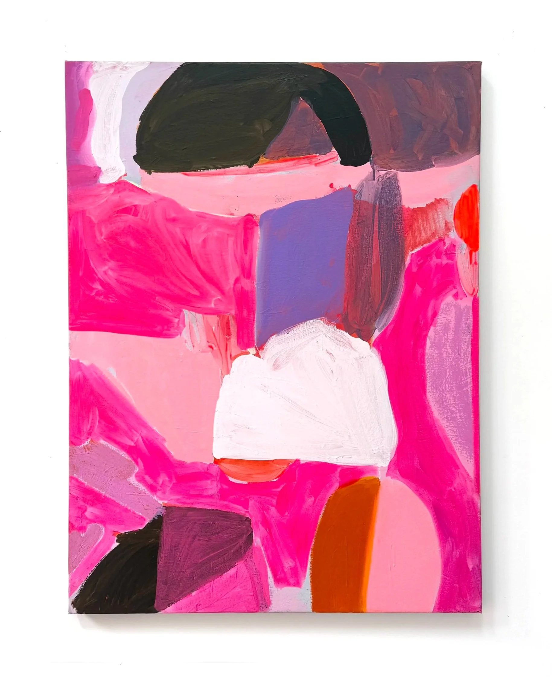 Fluid Flowers, 48"x36", acrylic and oil on canvas, 2023