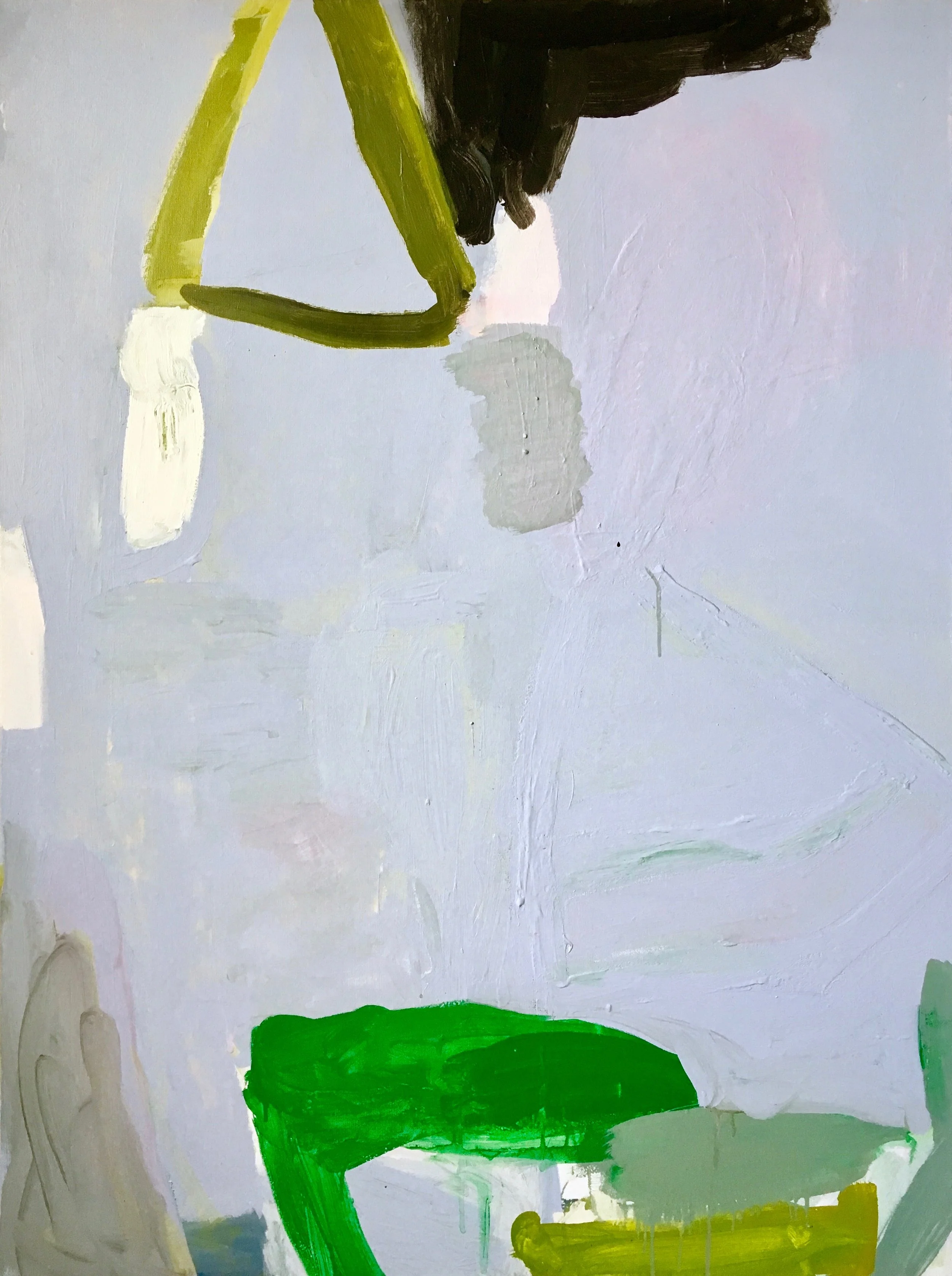 Lilac Terrain, 48"x36", acrylic on canvas, 2017, $3200