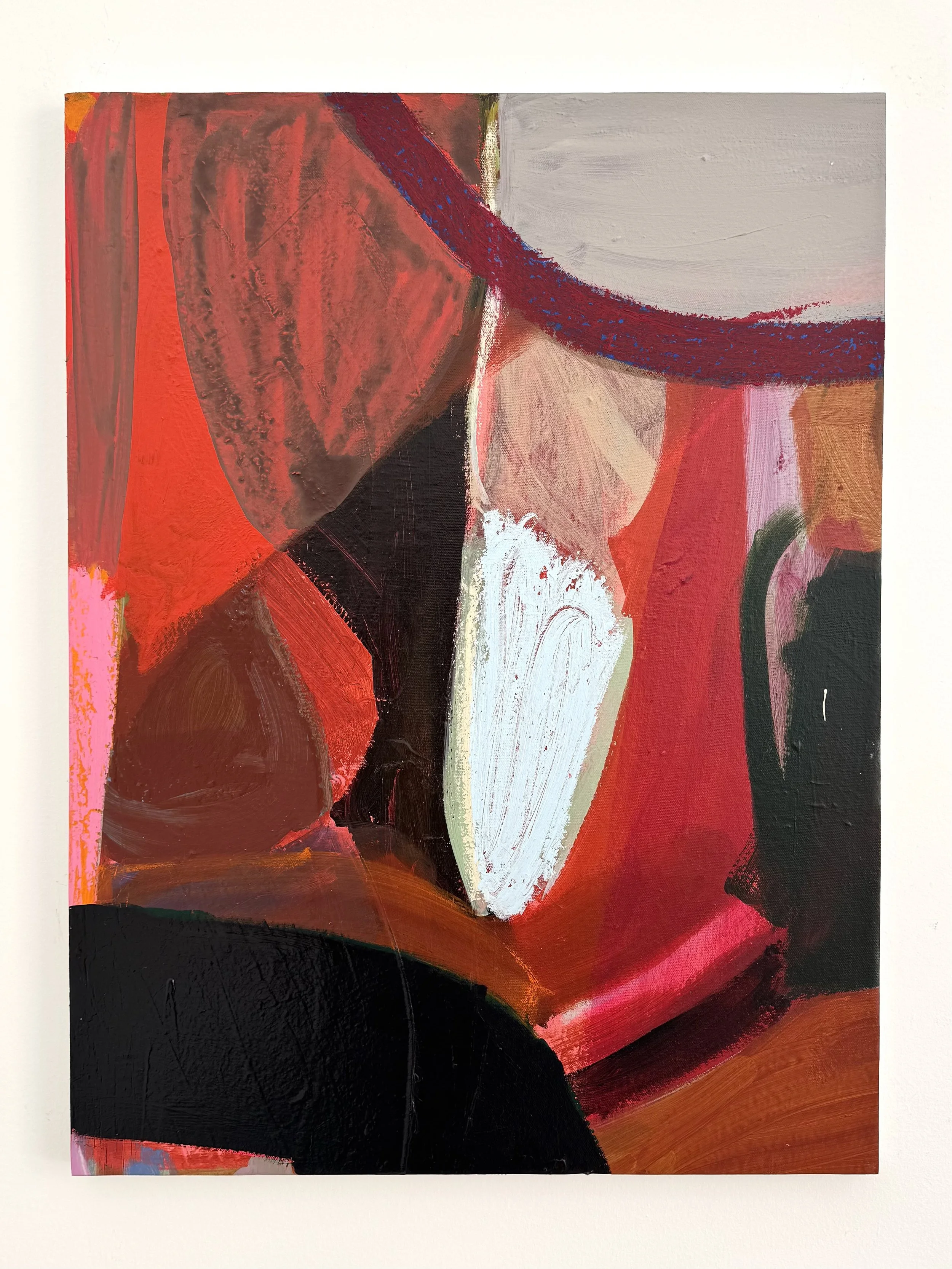 Silhouettes, 24"x18", acrylic, oil, gouache on canvas, 2026