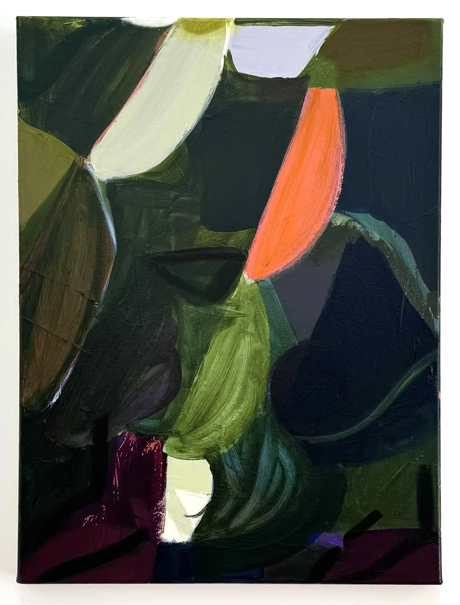 Night Hop, 24"x18", acrylic, oil, charcoal on canvas, 2026
