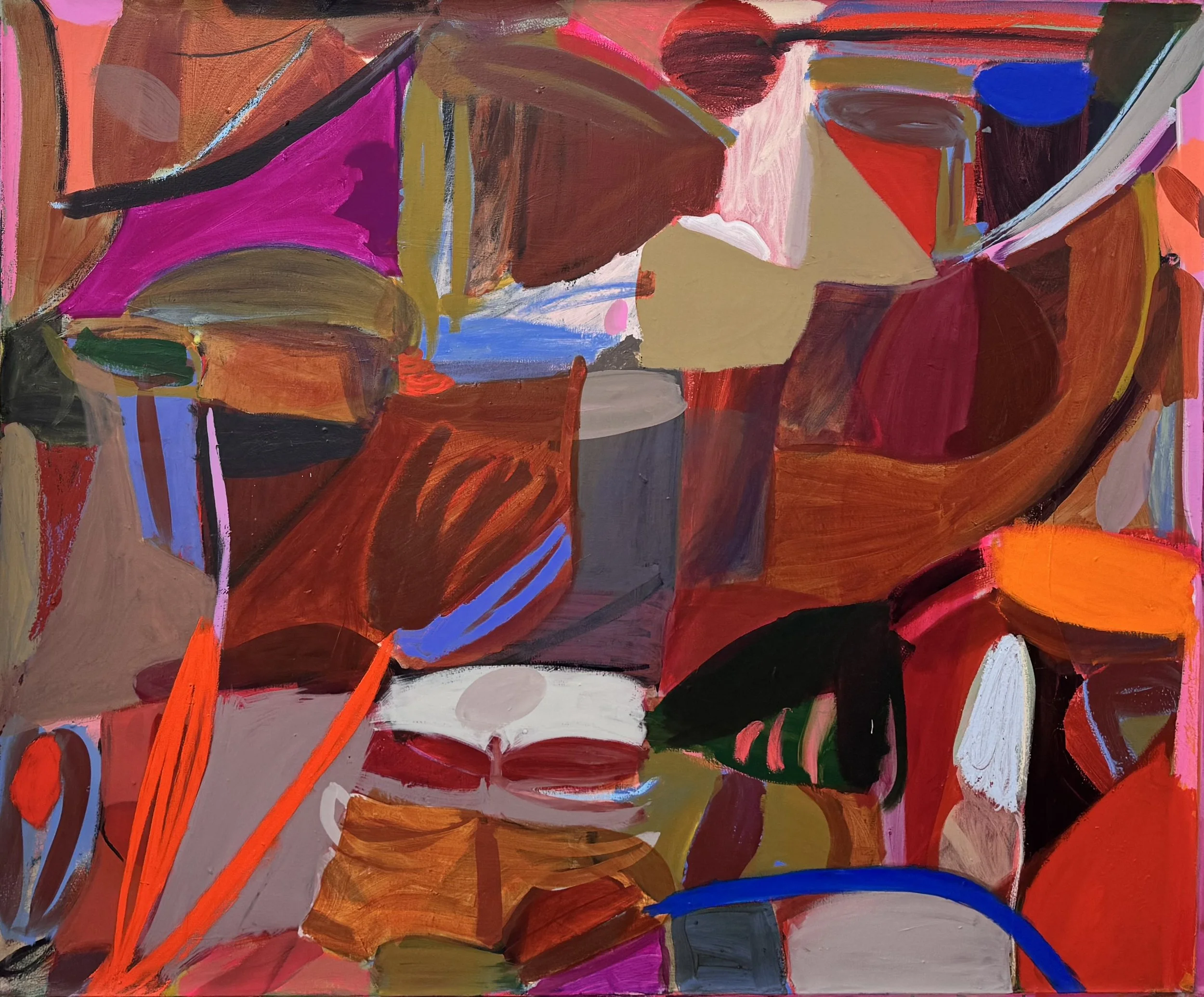 Your Wild Garden, 64"x53", acrylic, gouache, oil, charcoal on canvas, 2026