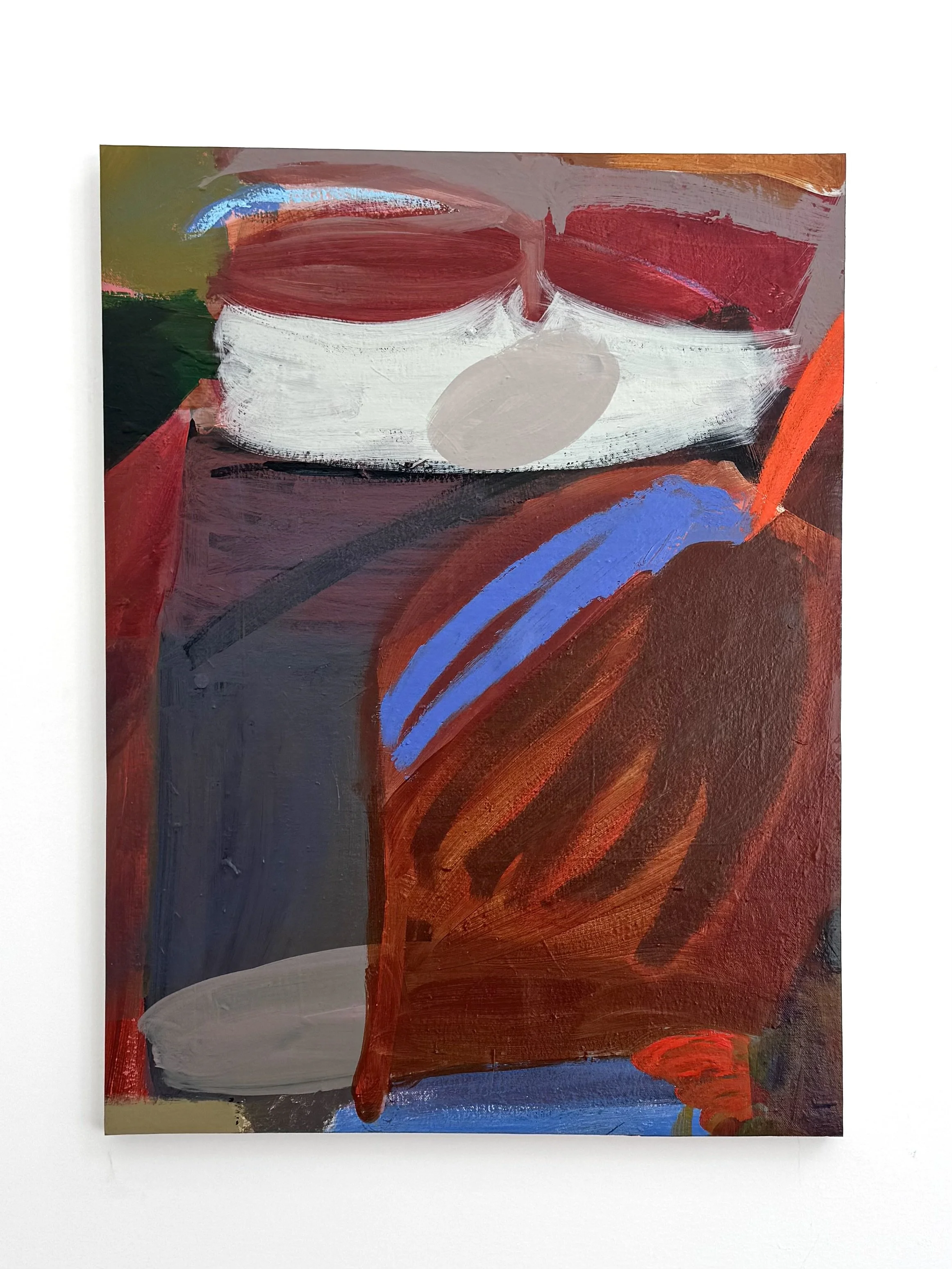 Untitled 5, 24"x18", acrylic, gouache, oil on canvas, 2026