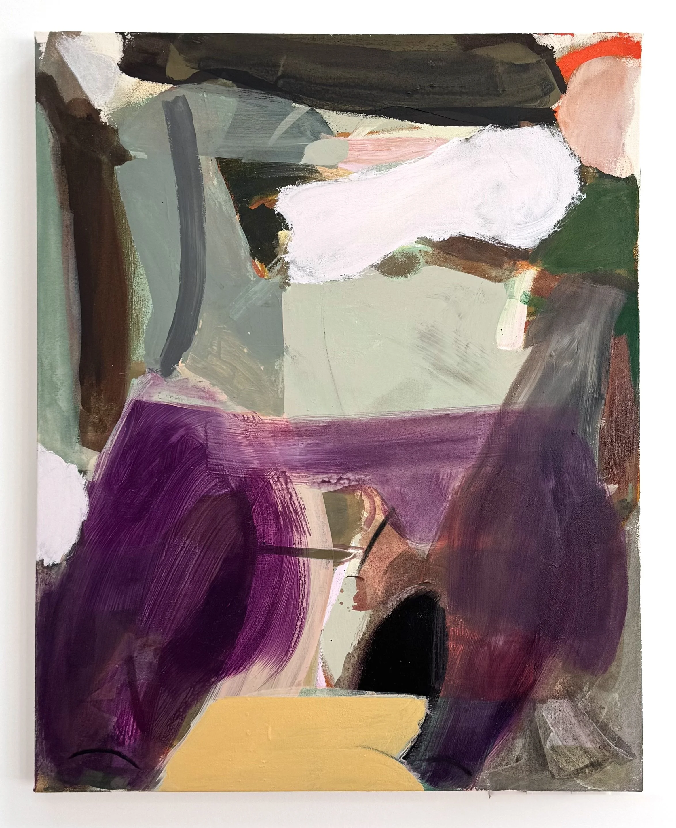 30"x24", acrylic, gouache, charcoal on canvas, 2026