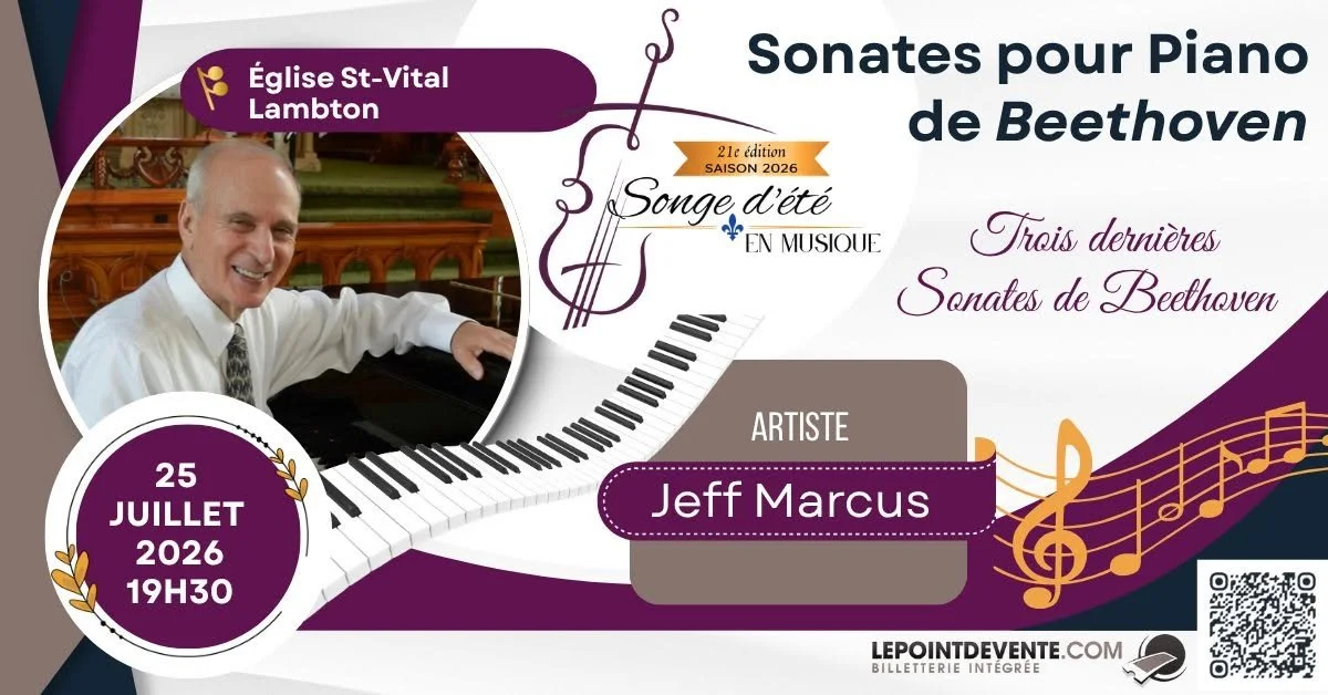 Sonates pour piano de Beethoven, op. 109, 110, 111 avec Jeff Marcus