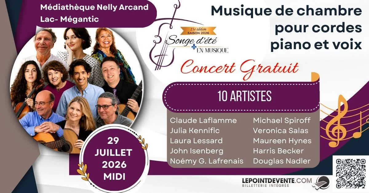 Musique de chambre pour cordes, piano et voix