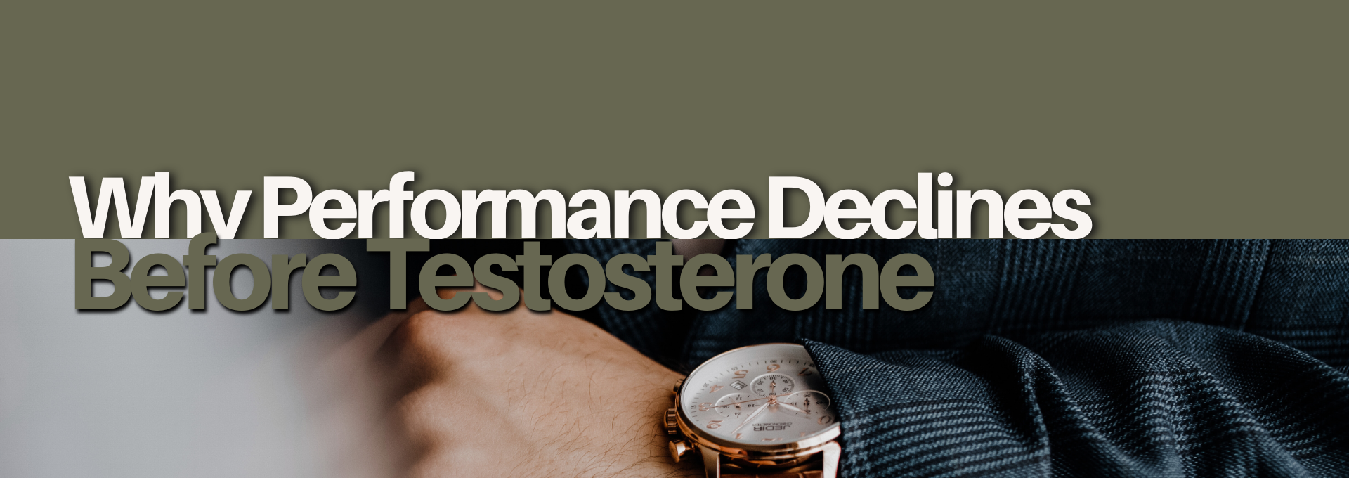 Why Performance Declines Before Testosterone Does