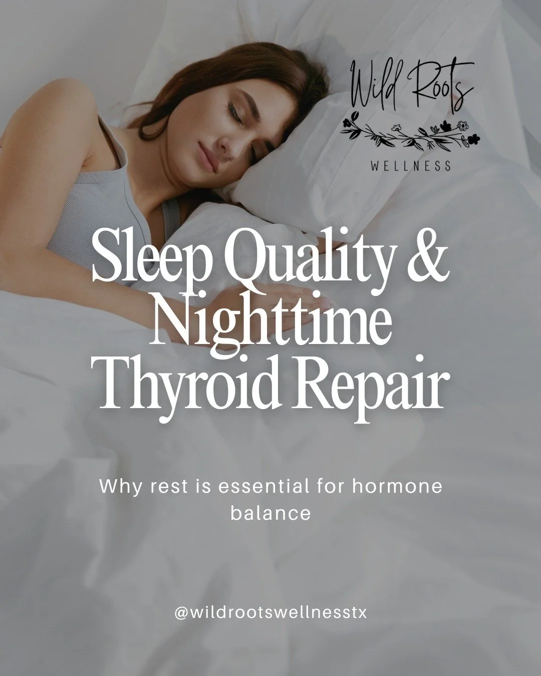 Exhausted, foggy, or struggling to lose weight despite &ldquo;doing everything right&rdquo;?
Poor sleep could be quietly sabotaging your thyroid.

Thyroid hormone conversion, metabolism, and inflammation regulation mostly happen during deep, restorat