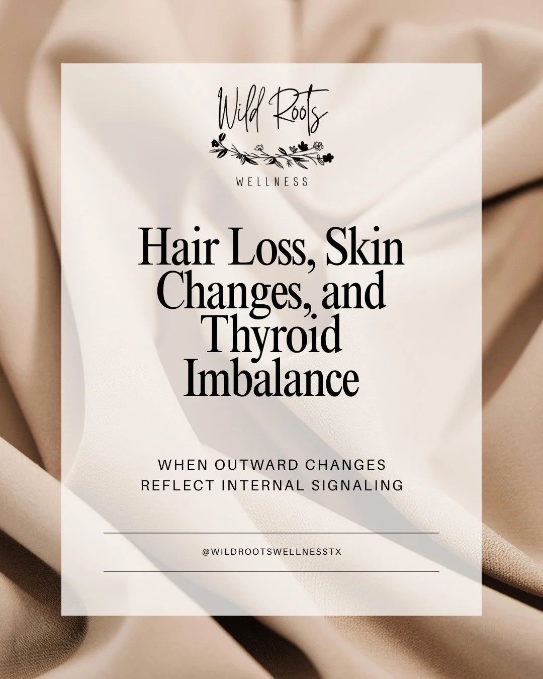 Experiencing hair thinning, hair loss, dry skin, or changes in skin texture?
These are often the first visible signs that your thyroid may be out of balance and are commonly dismissed or overlooked.

Thyroid hormones play a key role in hair growth cy