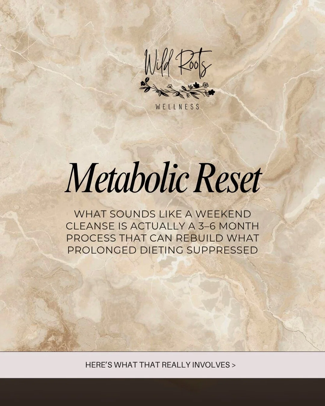Many people believe metabolism can be &ldquo;reset&rdquo; with a short detox, cleanse, or crash protocol.

But metabolic suppression doesn&rsquo;t happen overnight, and recovery doesn&rsquo;t either.

When the body experiences prolonged caloric restr