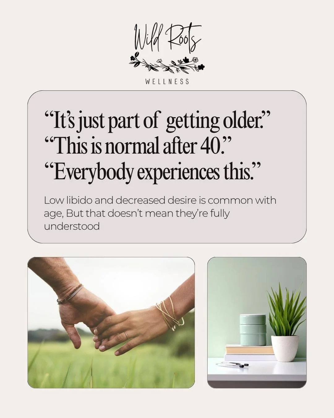 One of the most harmful assumptions about changes in libido is the belief that it is &ldquo;just part of aging&rdquo; and nothing can be done about it.

When people assume shifts in desire are simply something they have to accept after midlife, paren