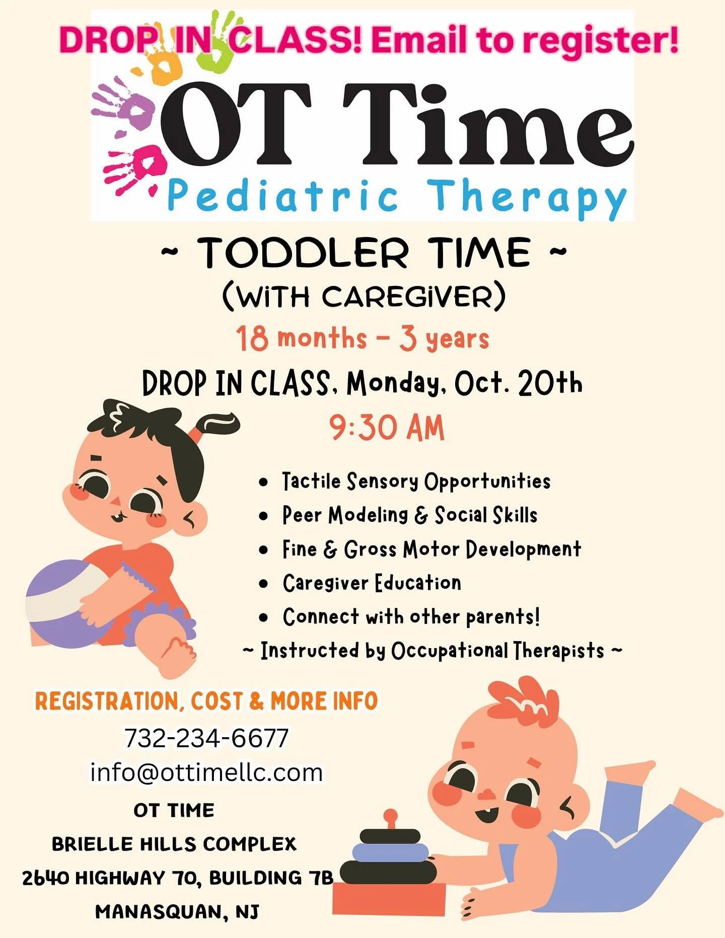 ⭐️DROP IN class! ⭐️Come join the fun &amp; learning! Email to register. Limited spots.