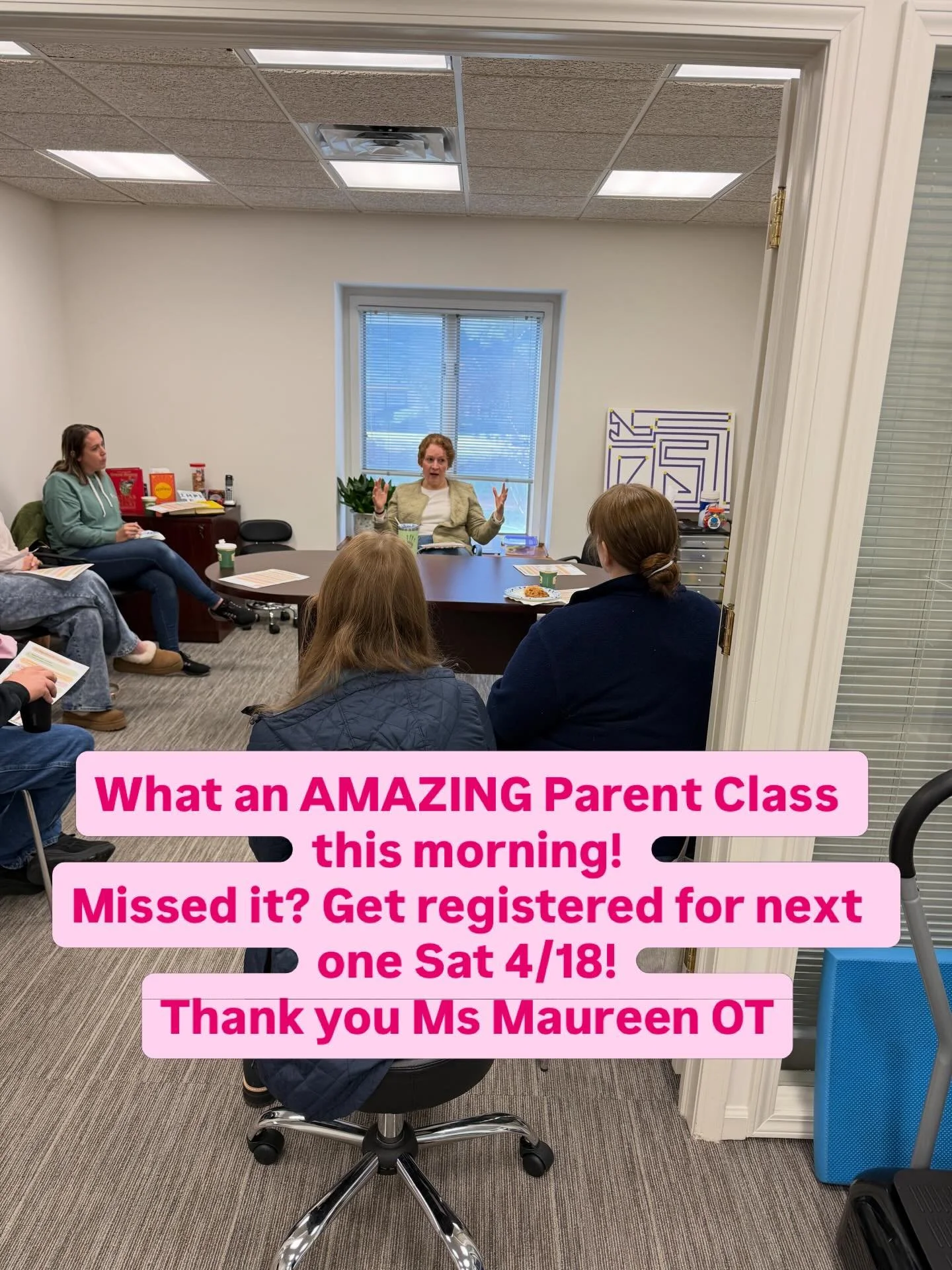 💛Caregivers learning together today at OT Time! 💛

Our Co-Regulation with Caregivers Workshop focused on simple strategies to help children feel safe, calm, and supported through connection. When adults stay regulated, kids learn how to regulate to