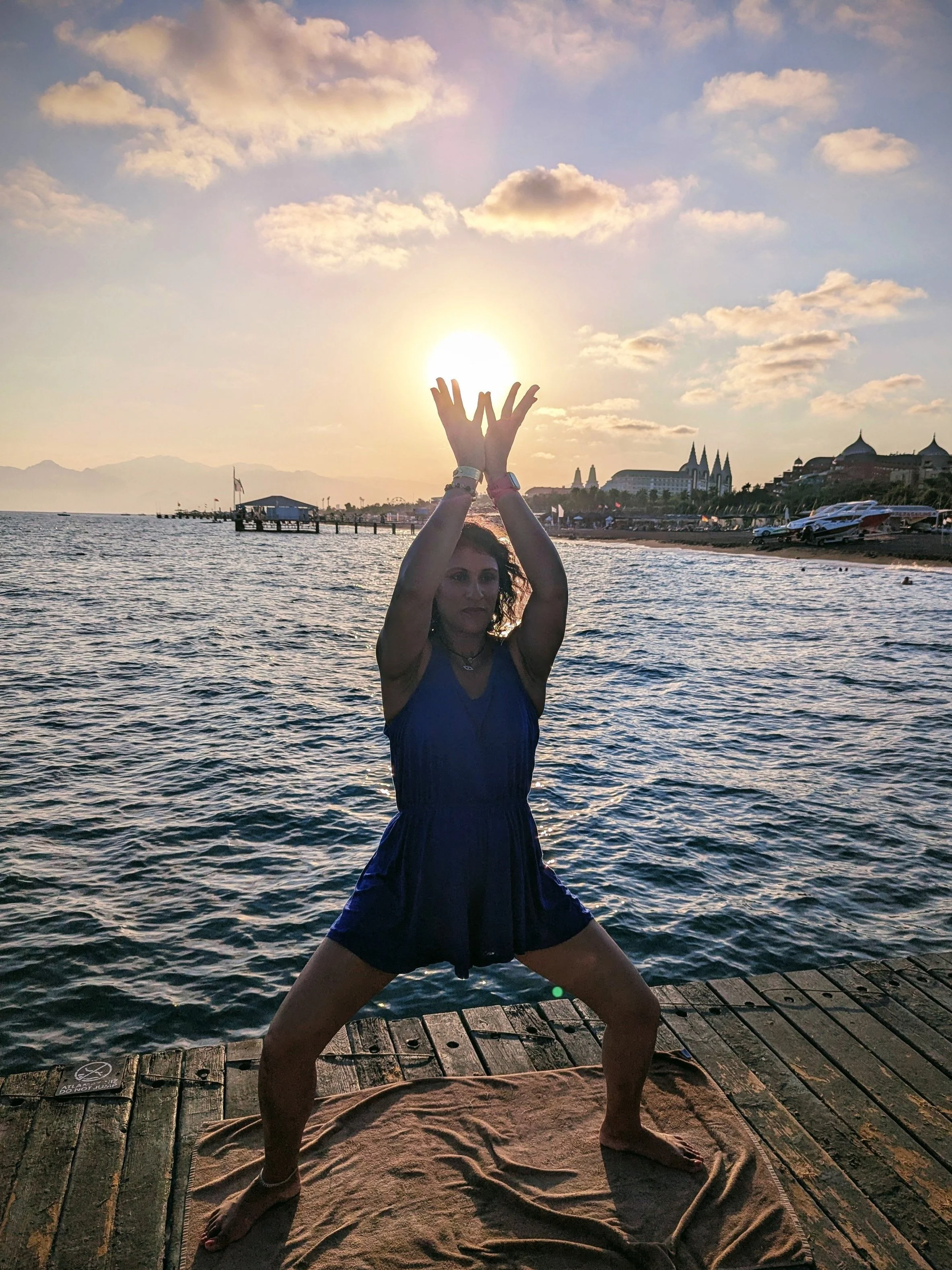 Utkata Konasana (Goodess Pose) Chand Yoga with Sonia