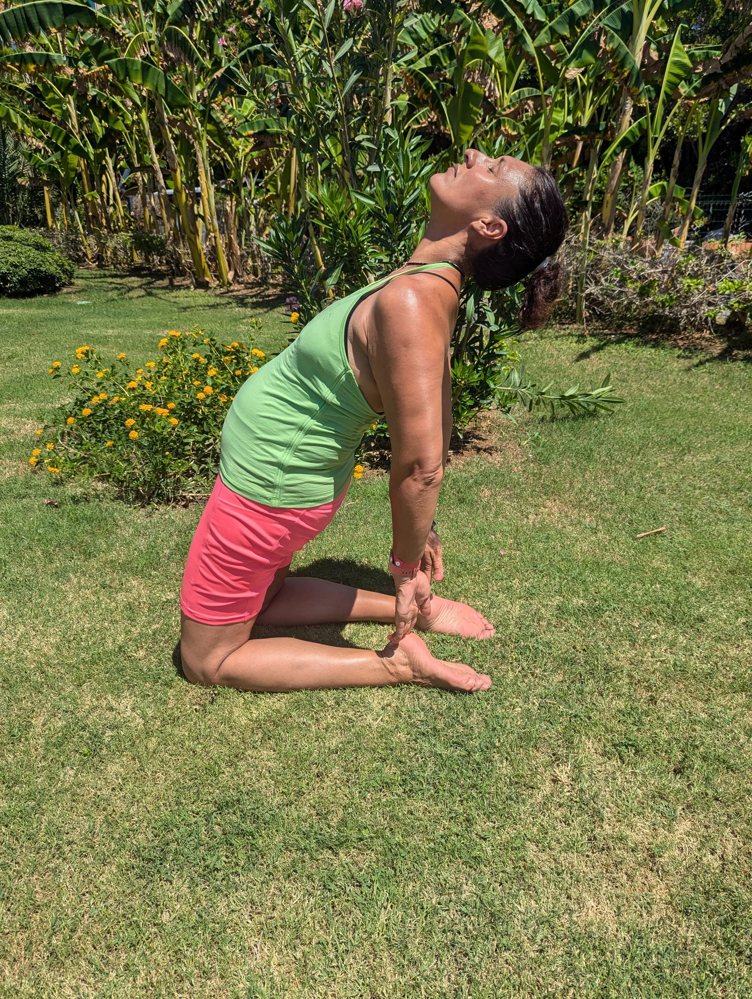 Camel Pose, backbends, yoga with Sonia