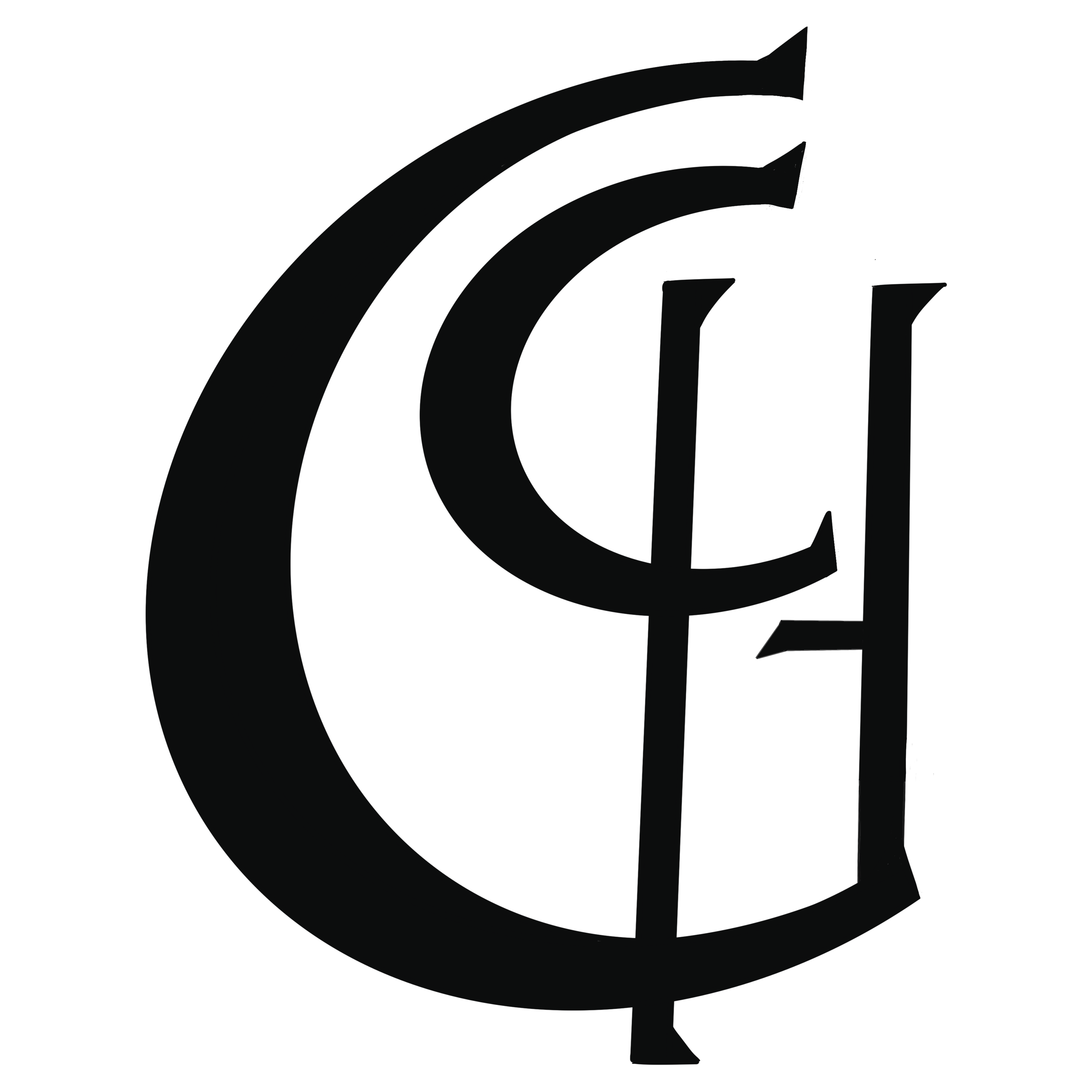 Black and white stylized logo combining the letters C and H.
