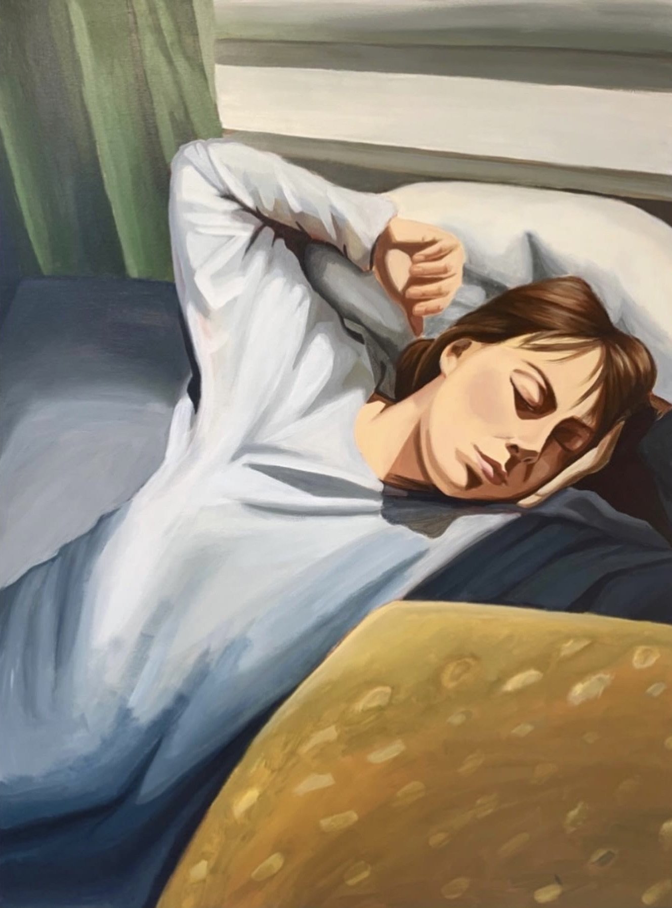jade, Acrylic on canvas, 40x30, 2023