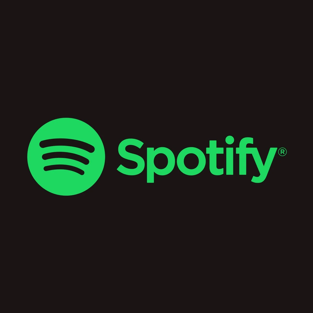 Preguntas frecuentes Logotipo verde de Spotify sobre fondo negro.