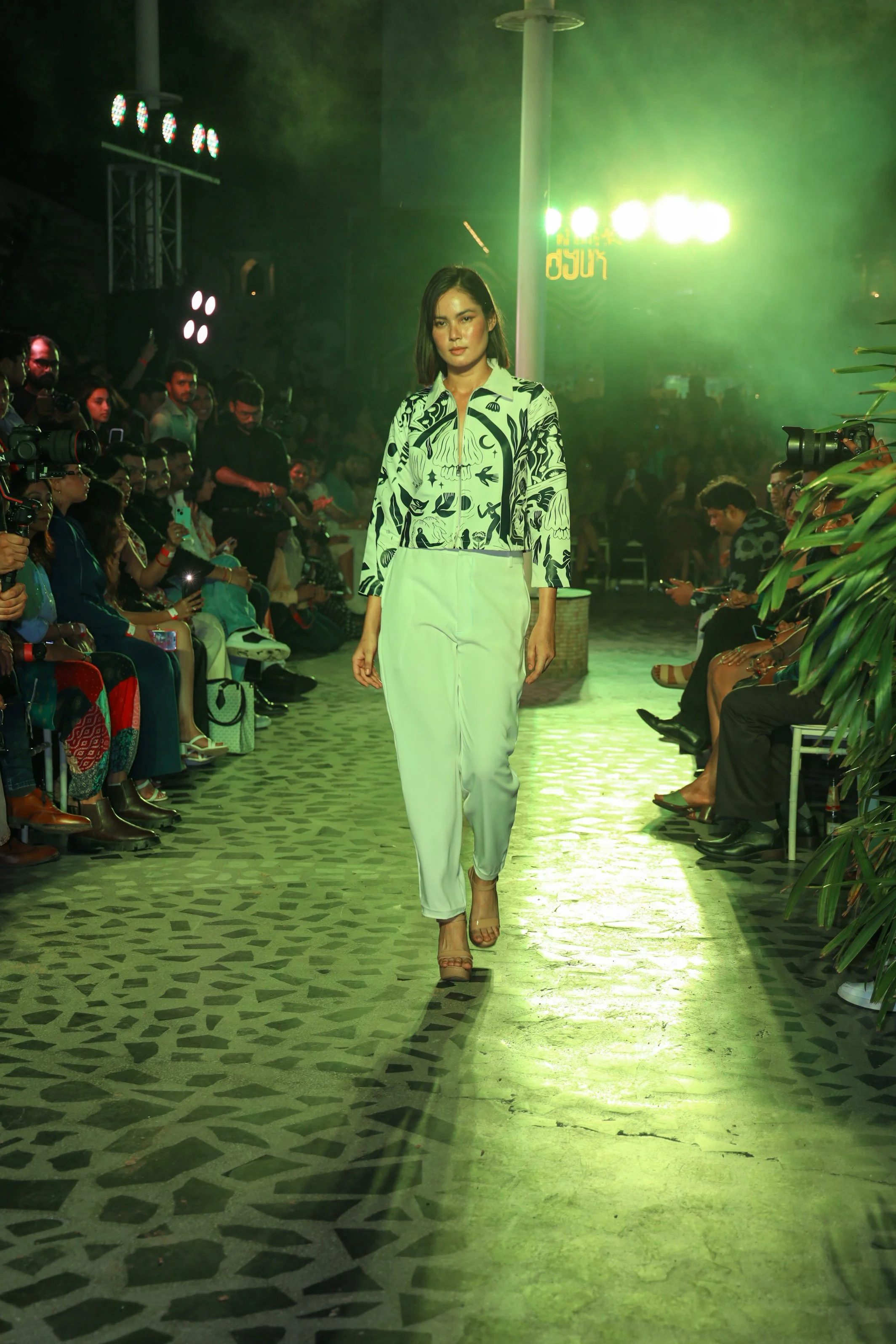 Model showcasing a couture gown at Luxe Legacy Show Season 1 in Jaipur