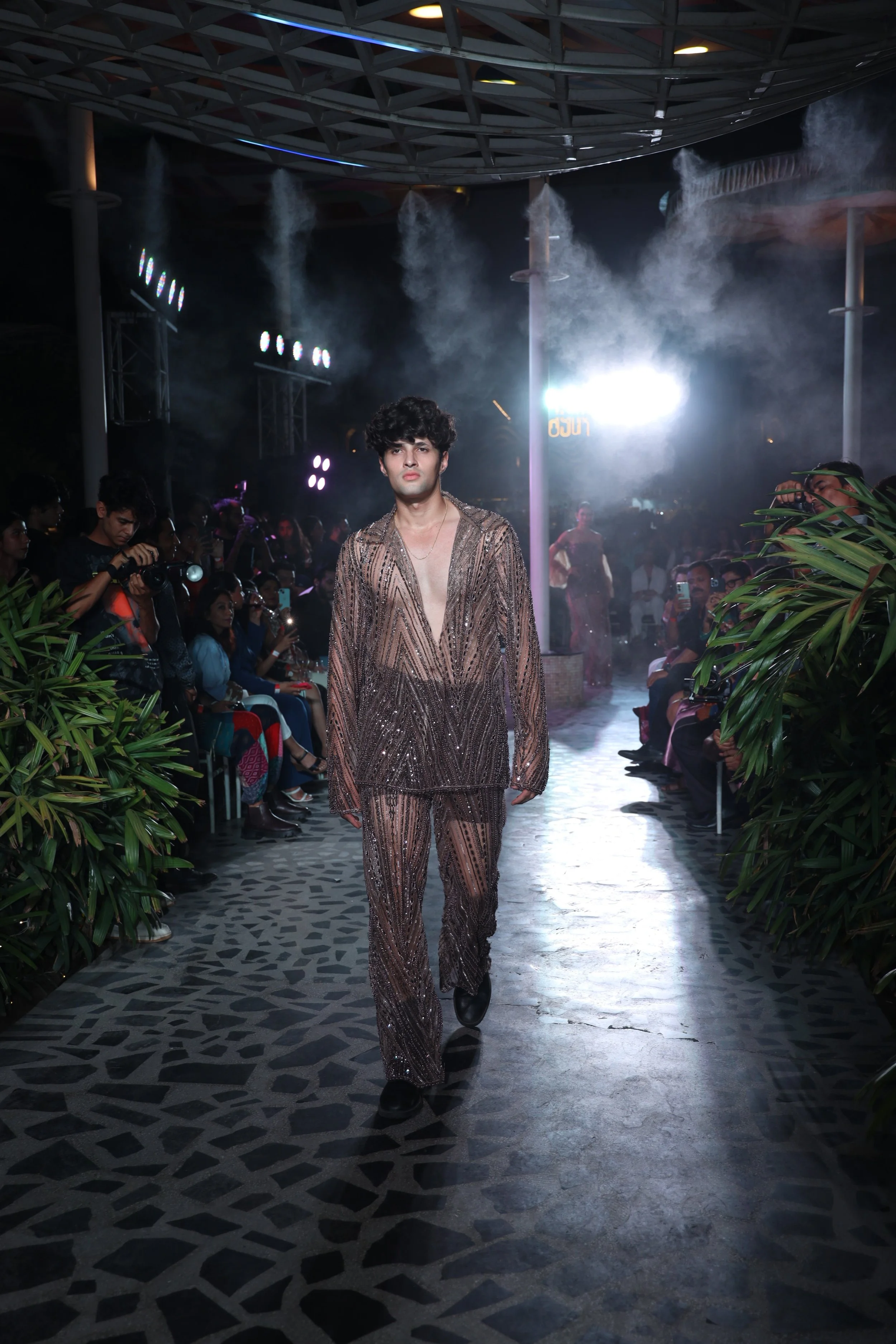 Model showcasing a couture gown at Luxe Legacy Show Season 1 in Jaipur