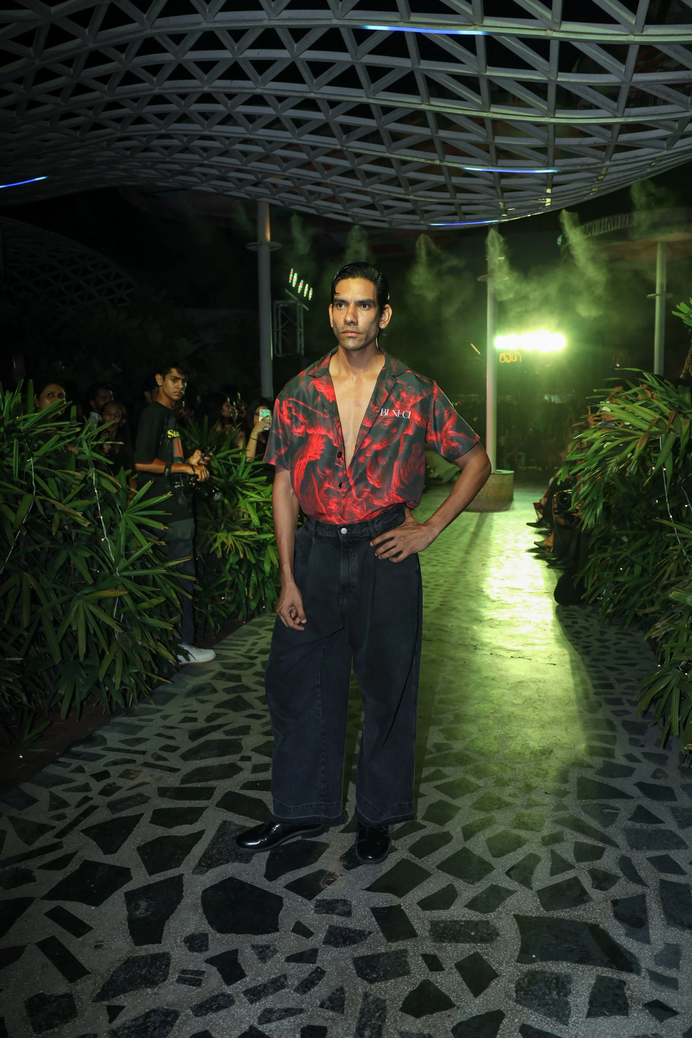 Model showcasing a couture gown at Luxe Legacy Show Season 1 in Jaipur