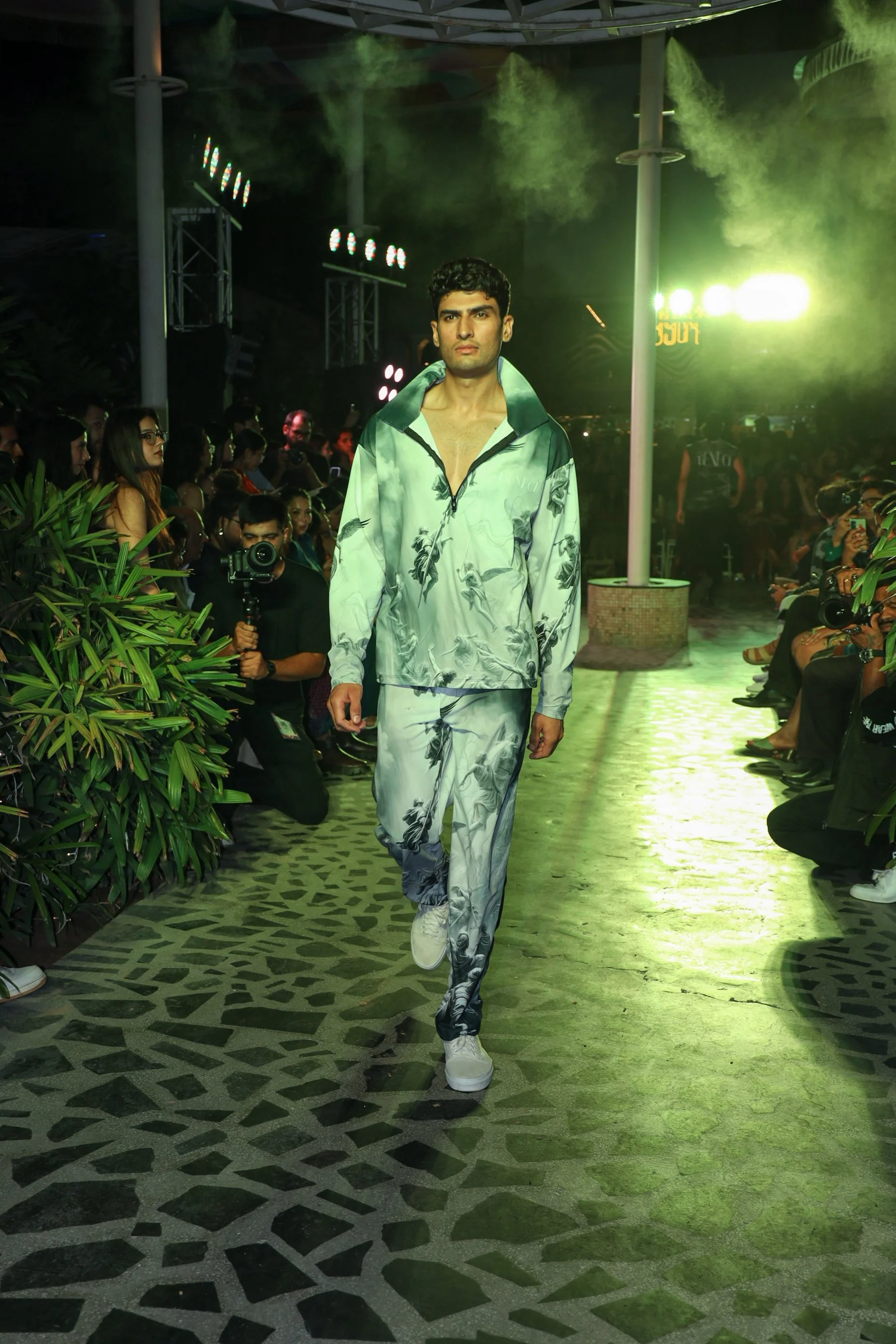 Model showcasing a couture gown at Luxe Legacy Show Season 1 in Jaipur