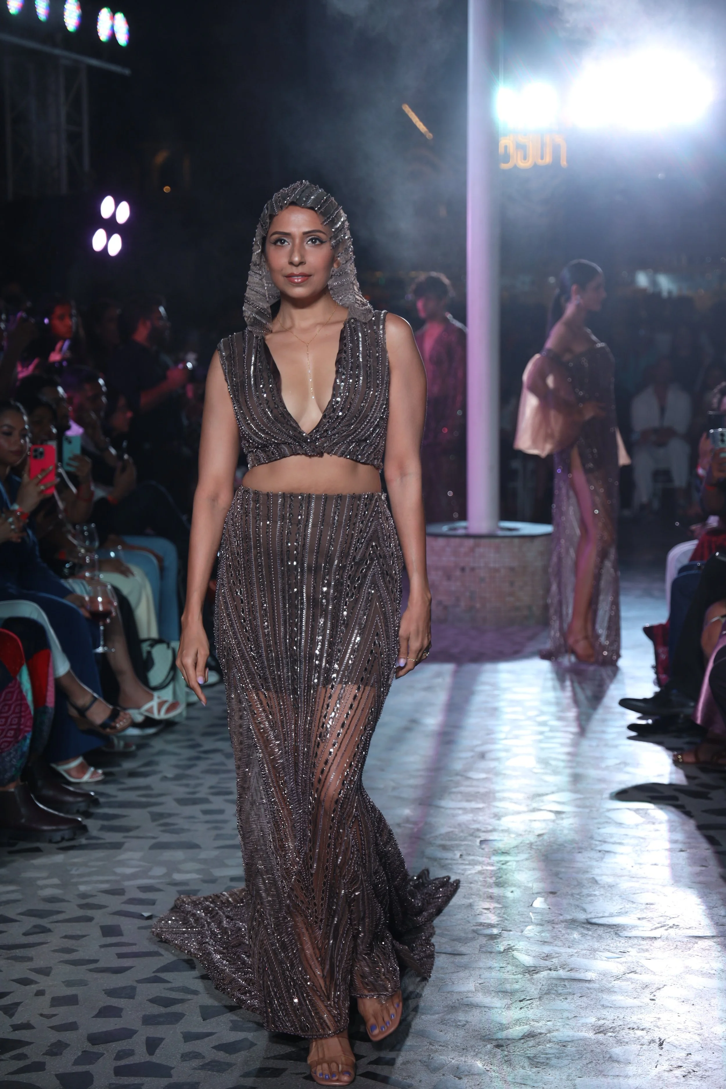 Model showcasing a couture gown at Luxe Legacy Show Season 1 in Jaipur