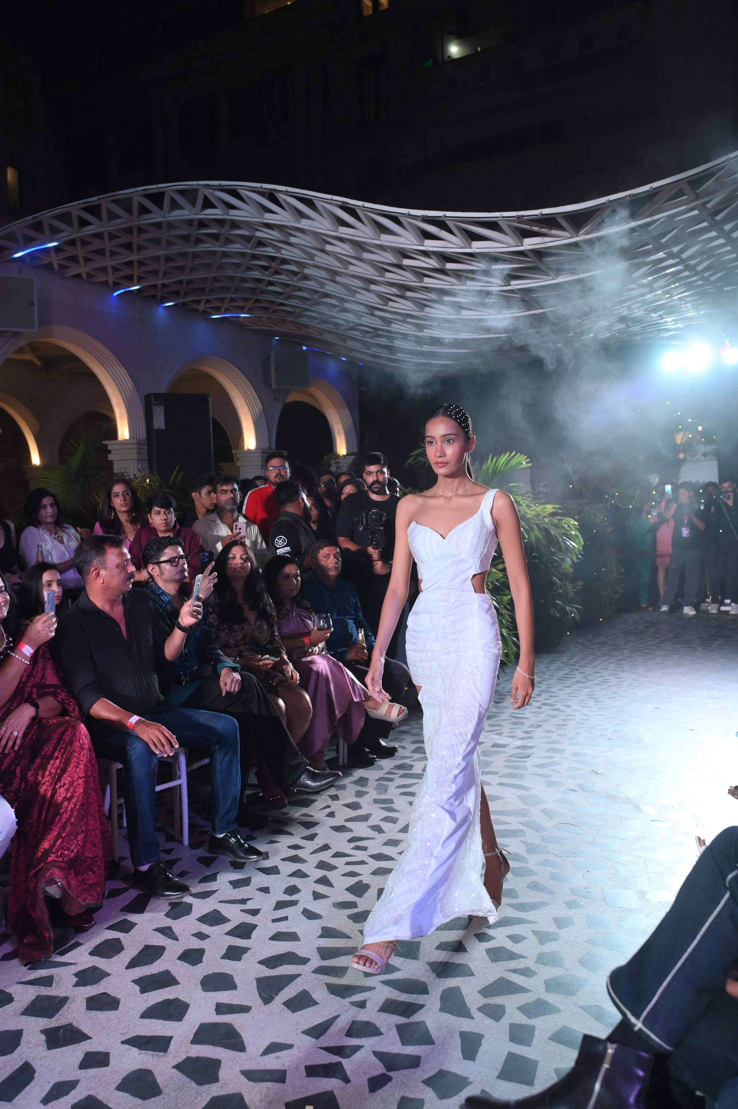 Model showcasing a couture gown at Luxe Legacy Show Season 1 in Jaipur