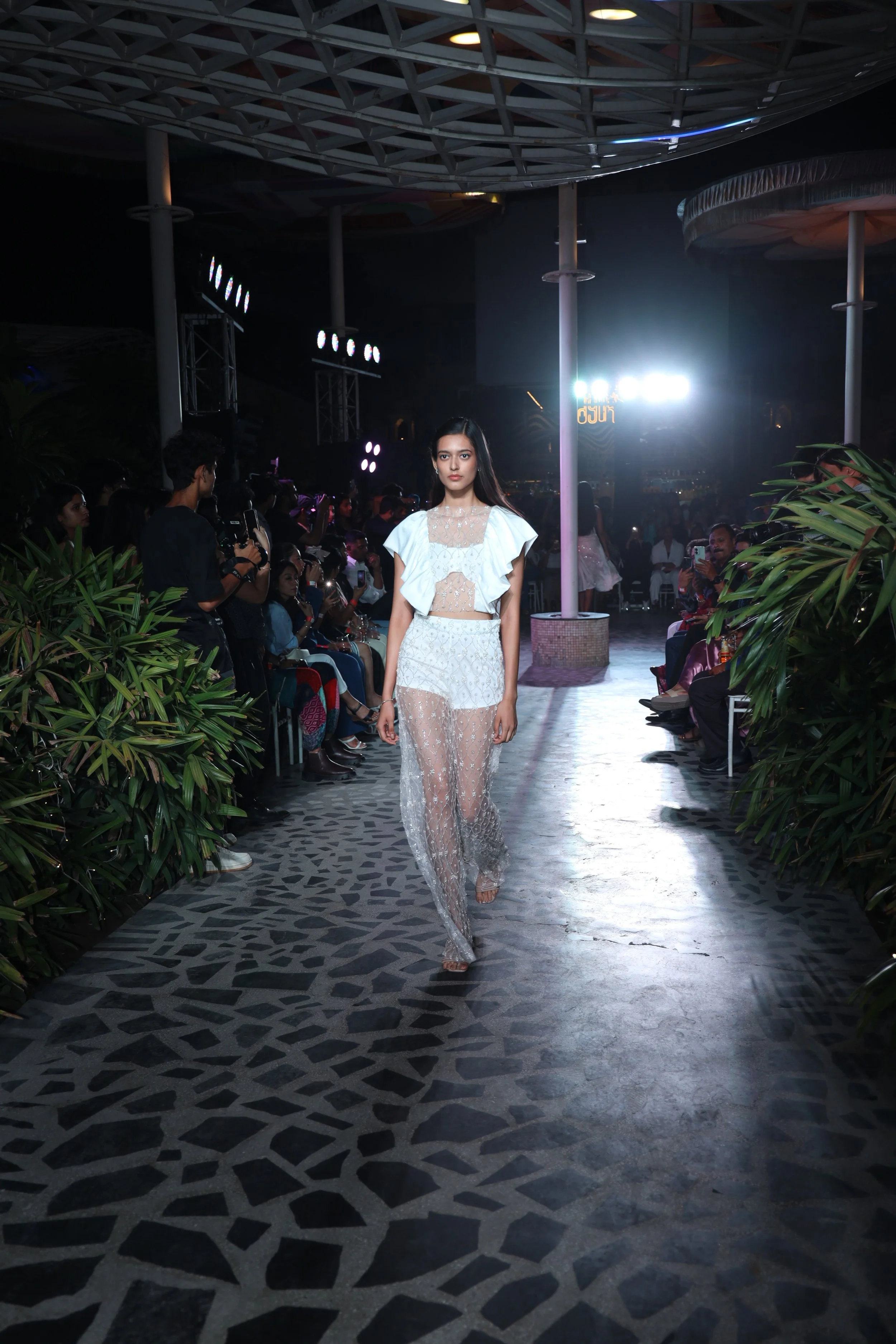 Model showcasing a couture gown at Luxe Legacy Show Season 1 in Jaipur