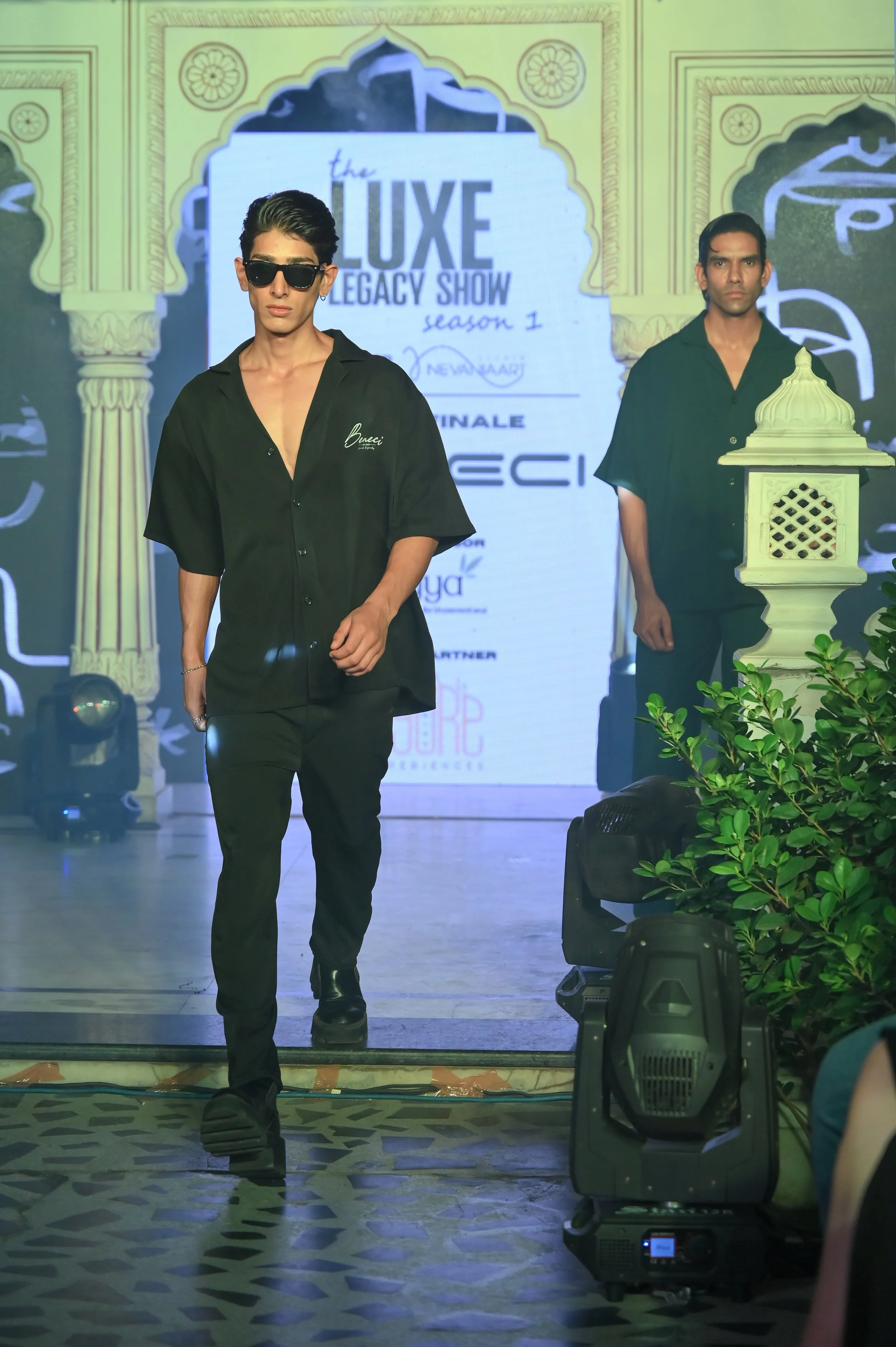 Model showcasing a couture gown at Luxe Legacy Show Season 1 in Jaipur