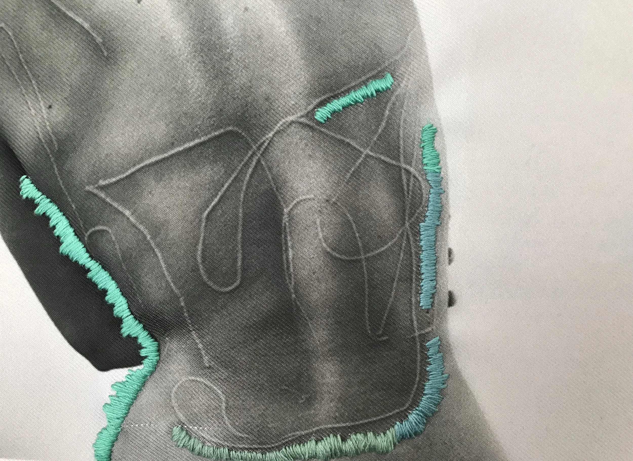 "Study of the Figure with Embroidery II"