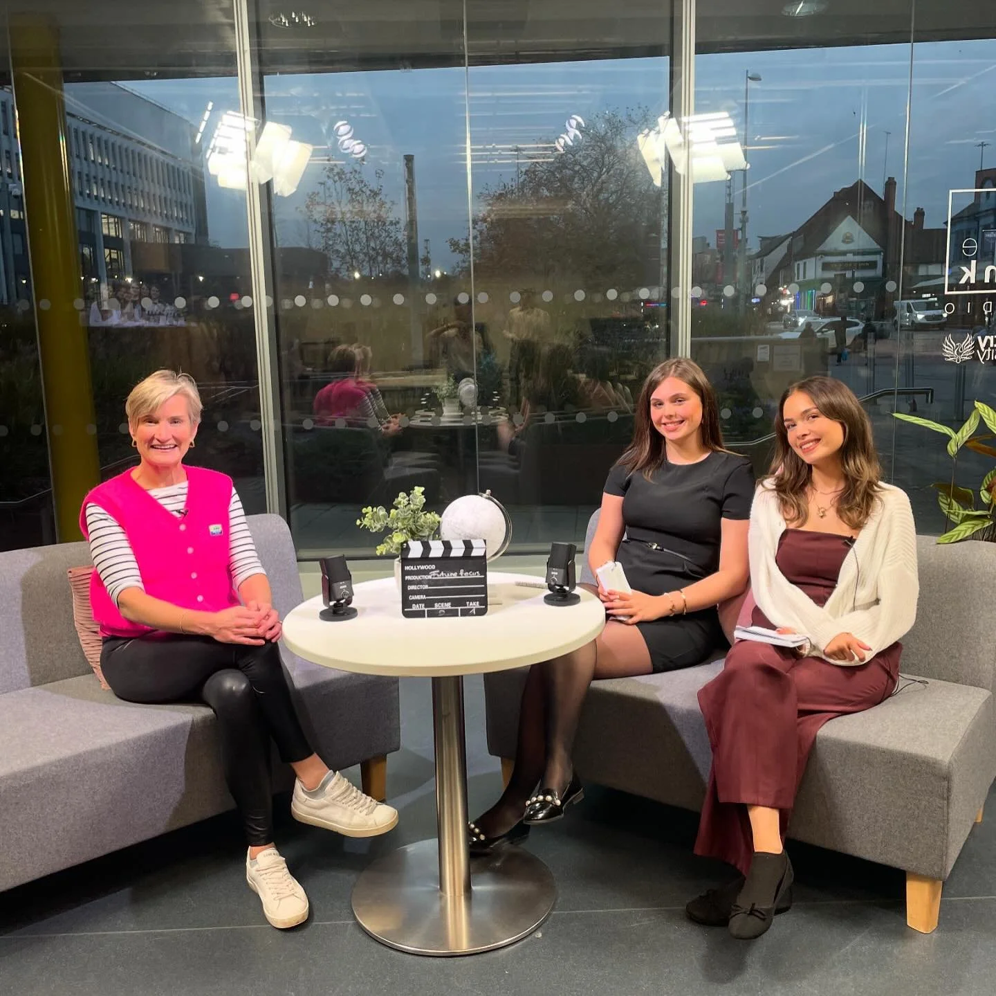 Had a lovely time interviewing the journalist Emma woods today and presenting for the @futurefocusshow ⭐️ #interview #interviewshow #journalist #presenting @mediacomms_cu