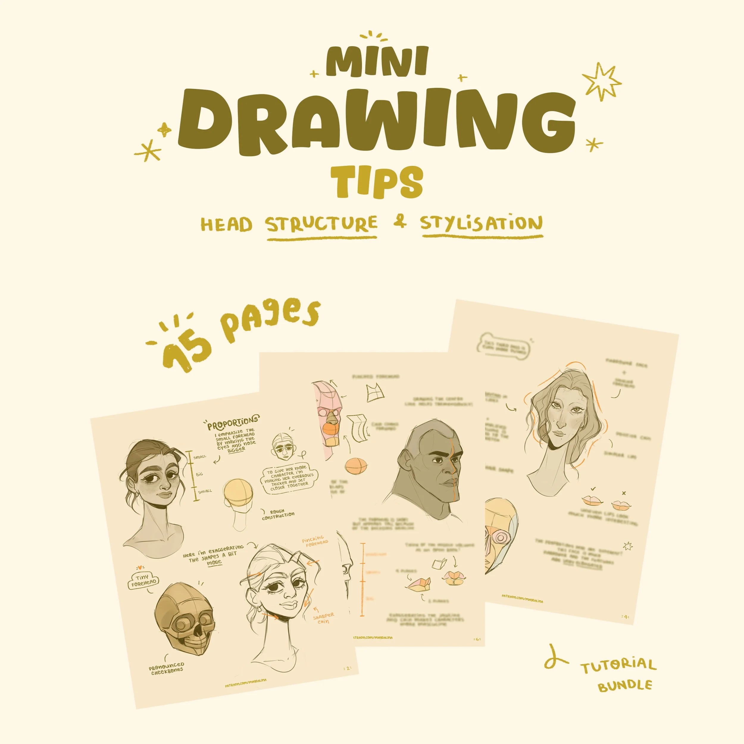 15-page PDF - Head Structure & Stylisation