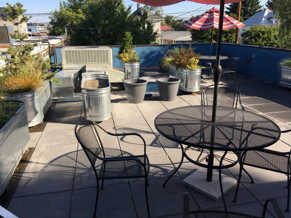 Outside break area