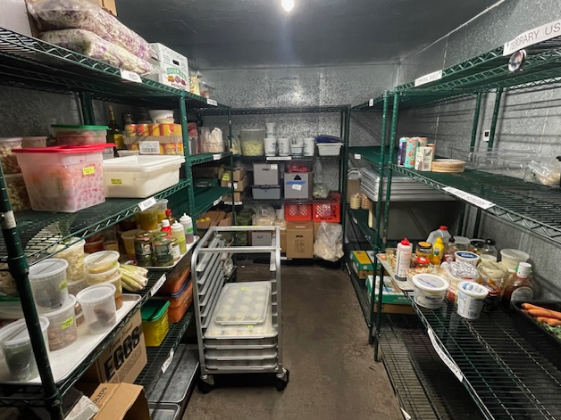 Inside the walk-in