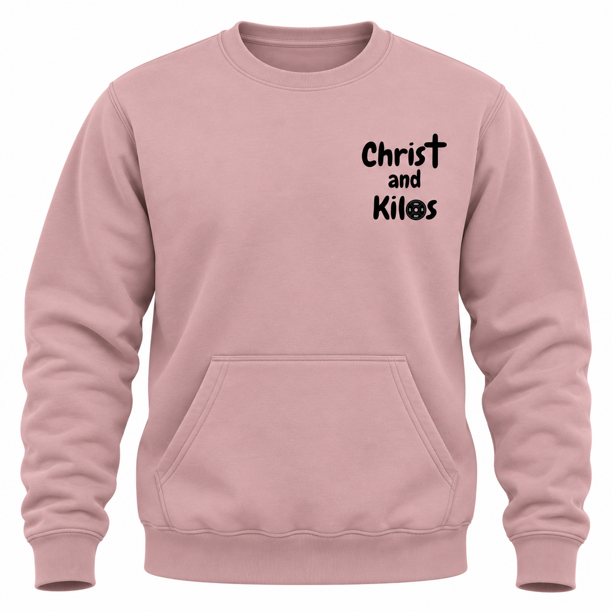 Blush Pink Christ and Kilos Sweatshirt.png