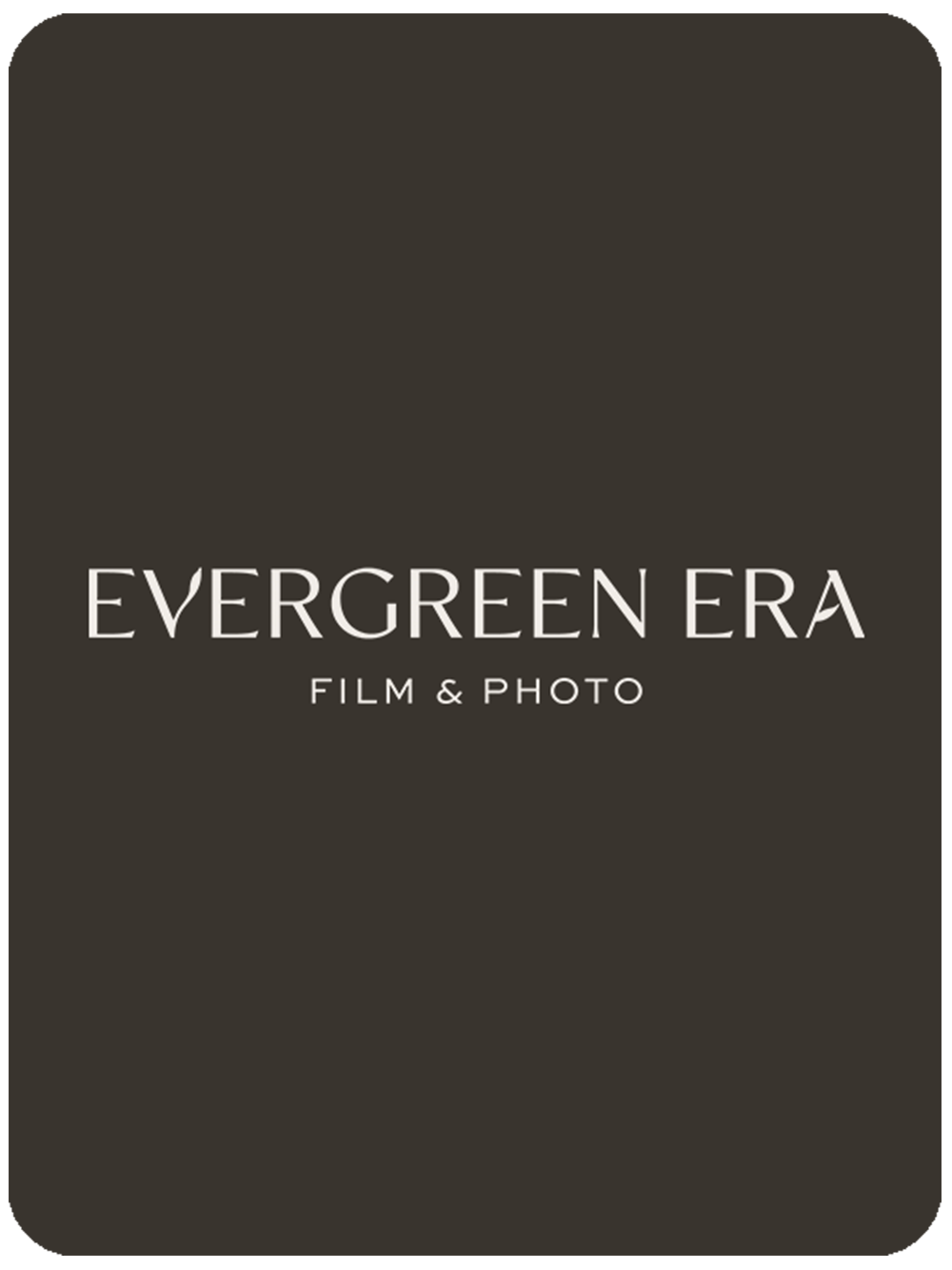 Evergreen Era Film and Photo primary logo, light version