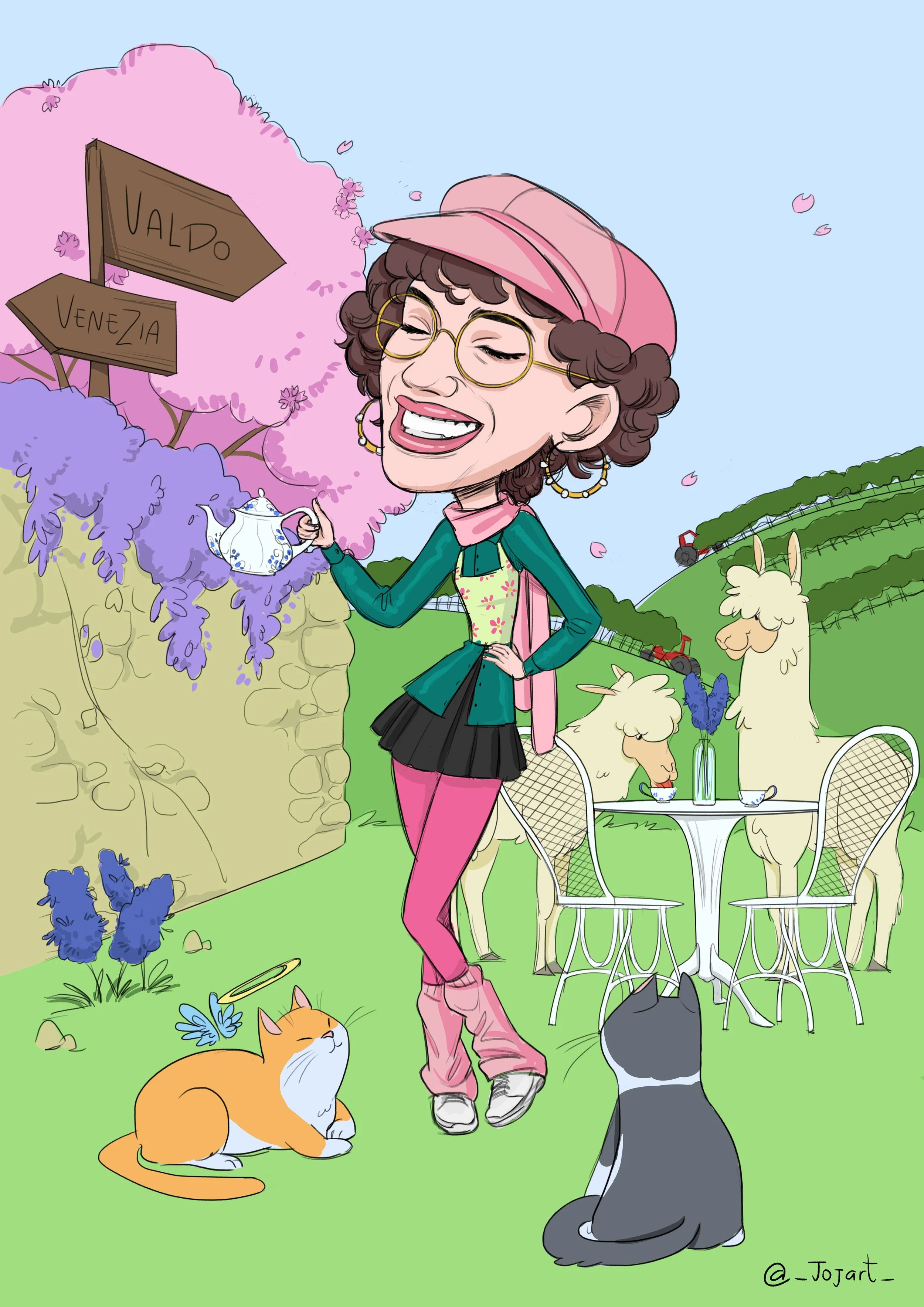 'Chiara' caricatura di laurea