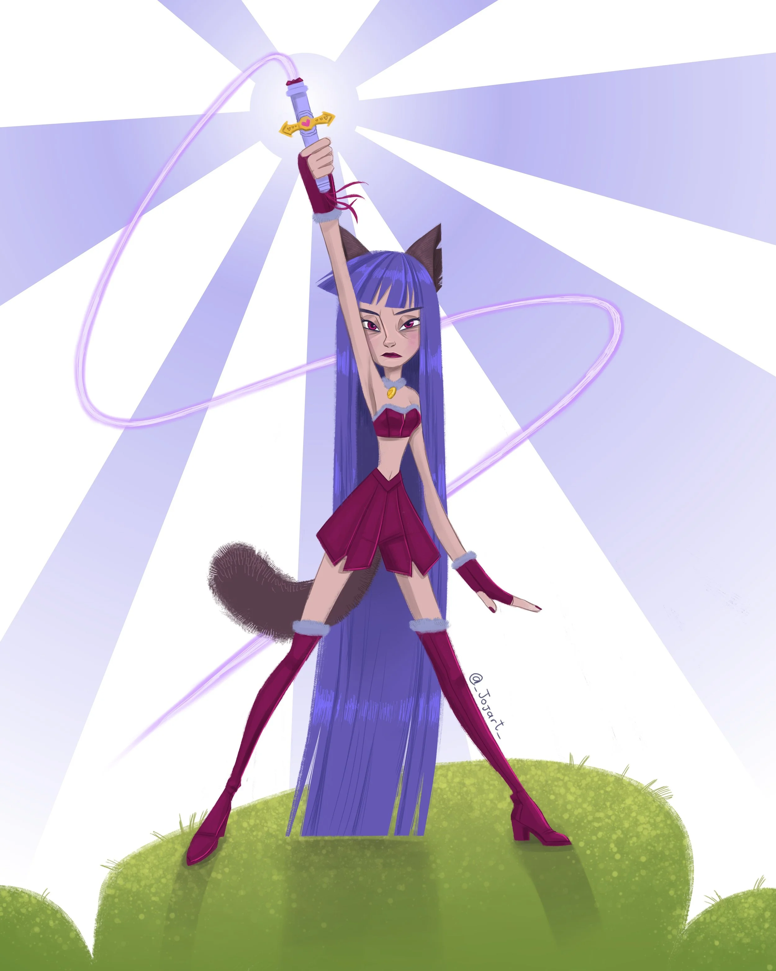 Illustrazione "Mew Pam" - fanart - disponibili stampe A4, A5, A6