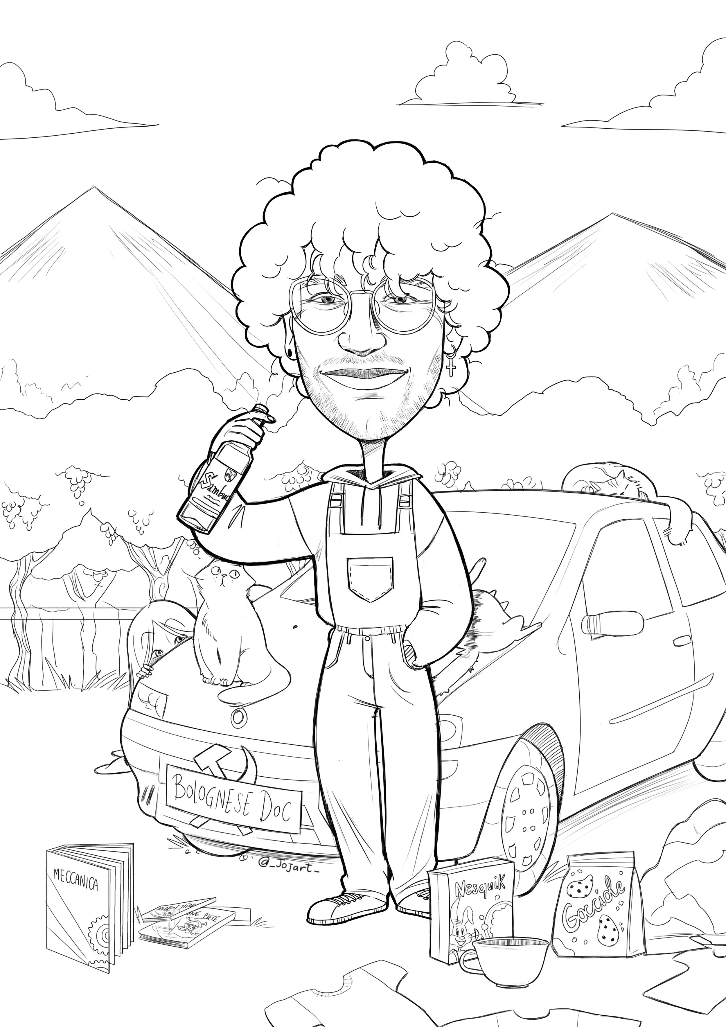 Caricatura di laurea