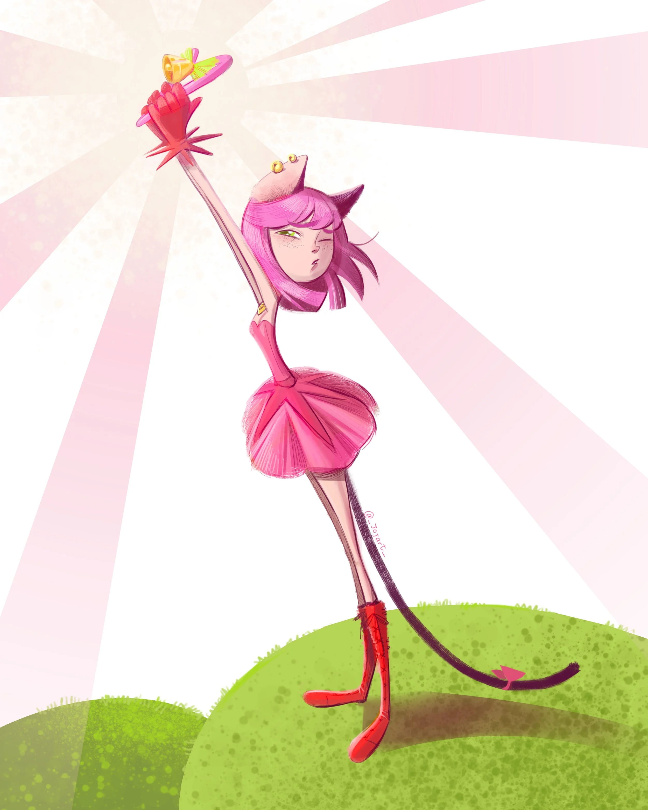 Illustrazione "Mew Berry" - fanart - disponibili stampe A4, A5, A6