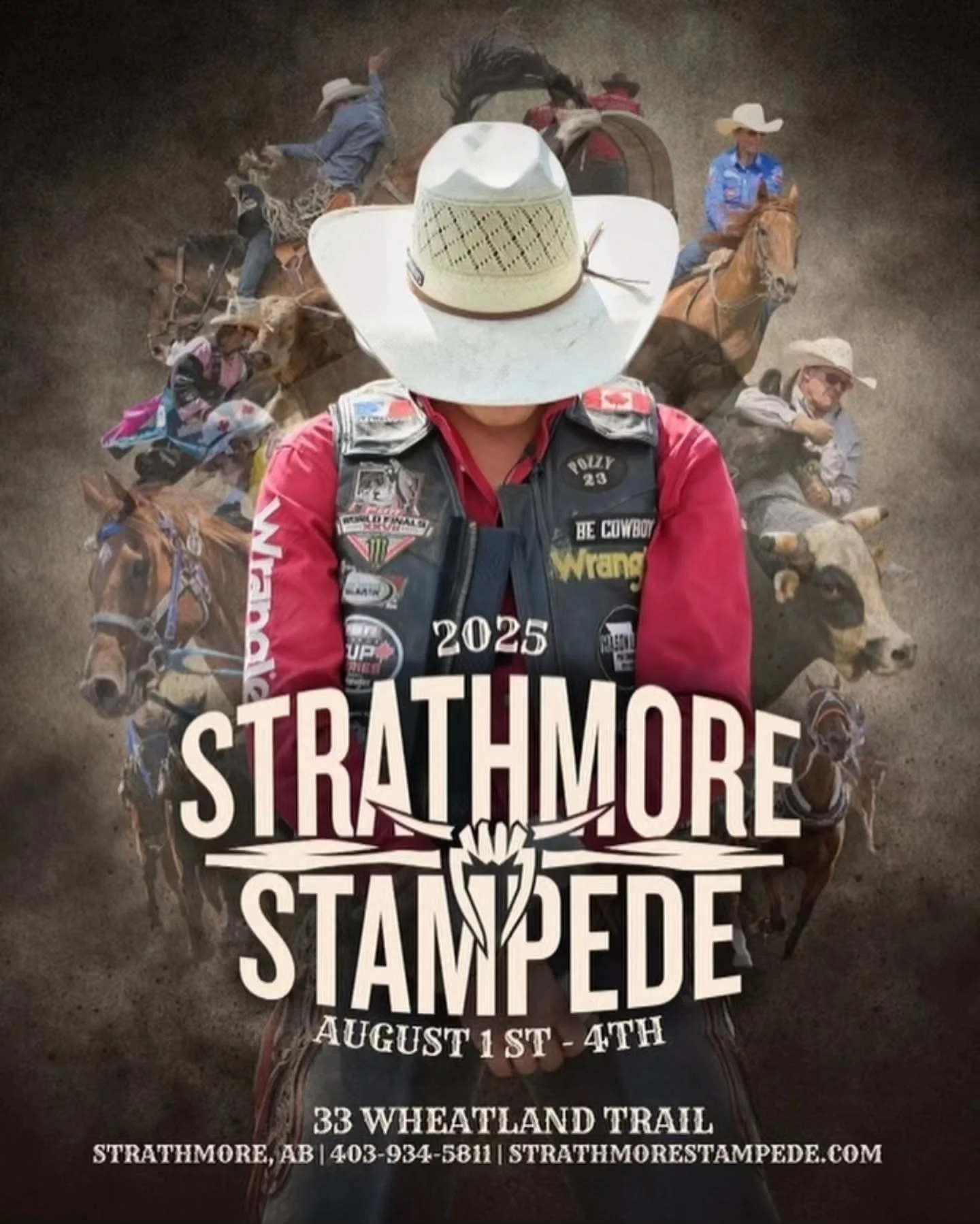 STRATHMORE STAMPEDE KICKS OFF TODAY!
It’s officially the wildest weekend of the summer—and it’s all happening right here in Strathmore! From August 1–4, the @strathmorestampede is bringing the heat with pro rodeo, bull runs,