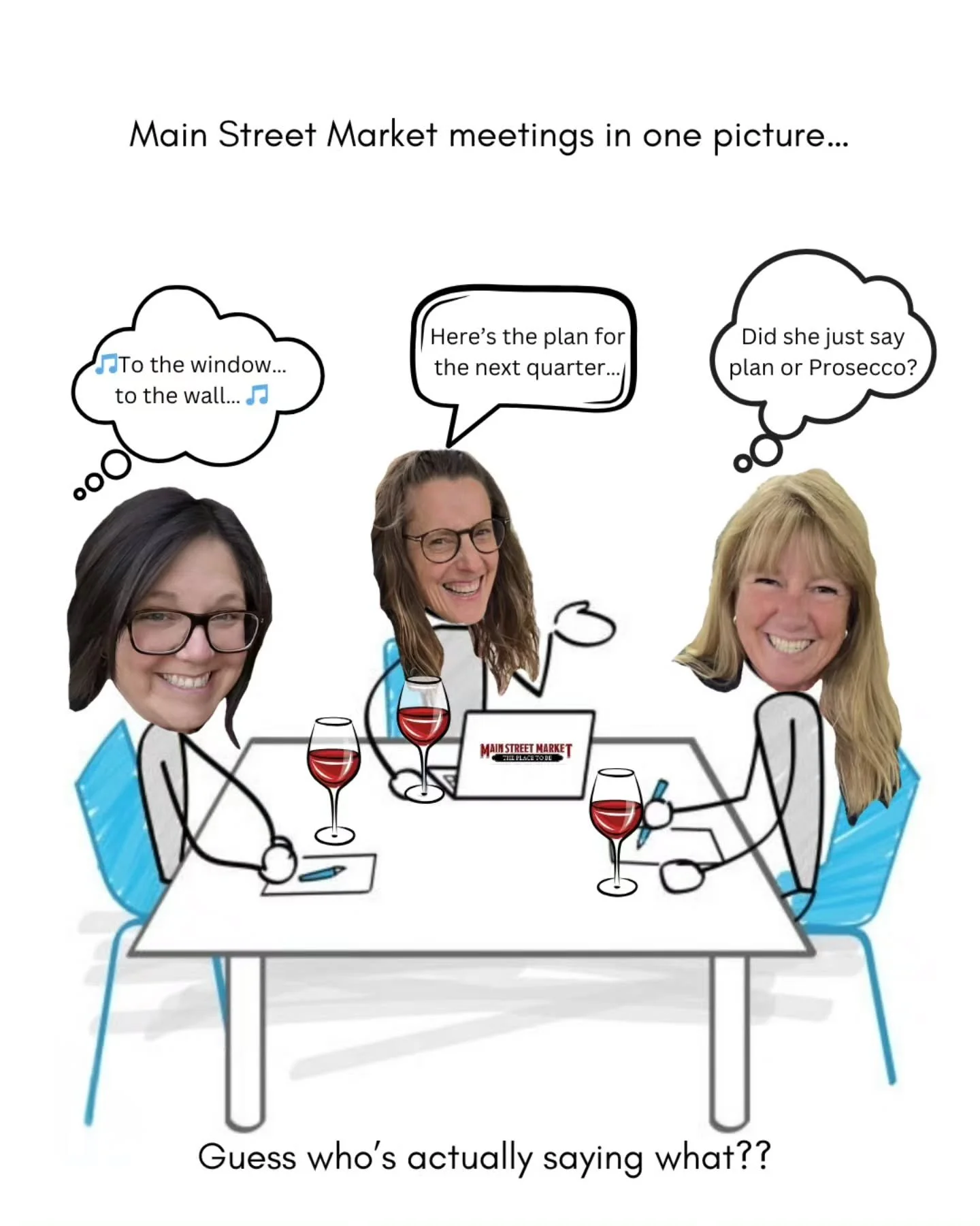 It was a real meeting of the minds yesterday at Main Street Market…
One of us is planning, one of us is daydreaming, and one of us is basically at the club.
Guess who’s actually saying what??
#MainStreetMarketCa #ShopLocalAlberta #Albe