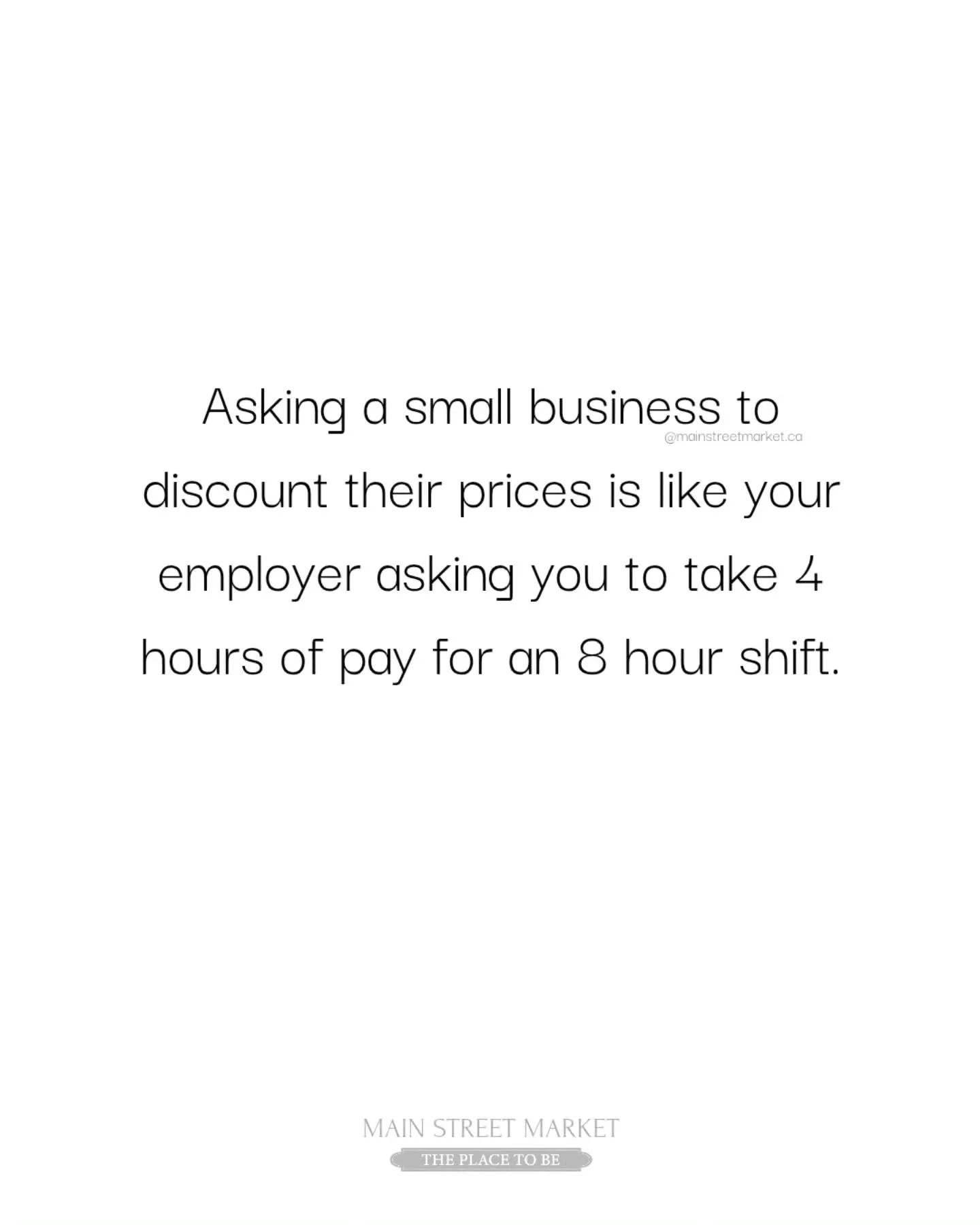 The fact is ... Small businesses don’t have corporate margins.
Every👏 Single👏 Dollar👏 Matters! Behind every price tag is rent, bills, and hours of hard work. When you ask a maker or small shop for a discount, you’re not just asking for