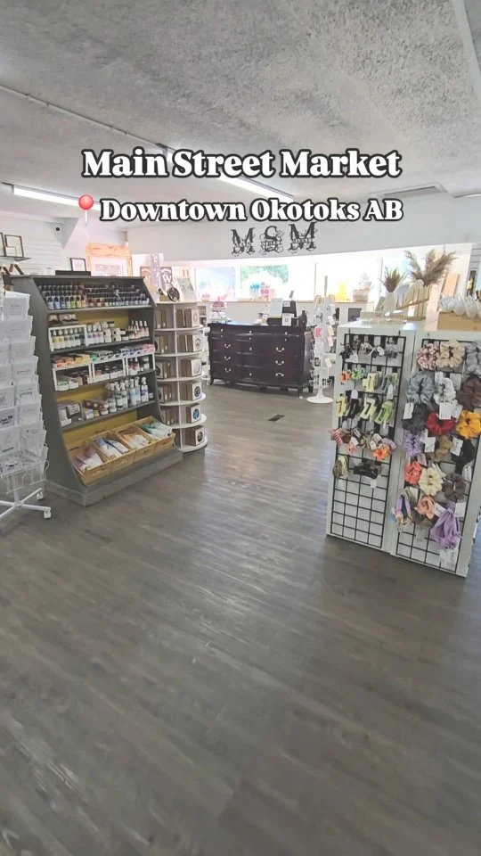 Discover Alberta’s best, all in one place.
Main Street Market Okotoks is home to over 150 local makers, each bringing something handcrafted, heartfelt, and worth the visit.
📍8 McRae St, Okotoks AB 
#MainStreetMarketOkotoks #ShopLocalAB #Okot