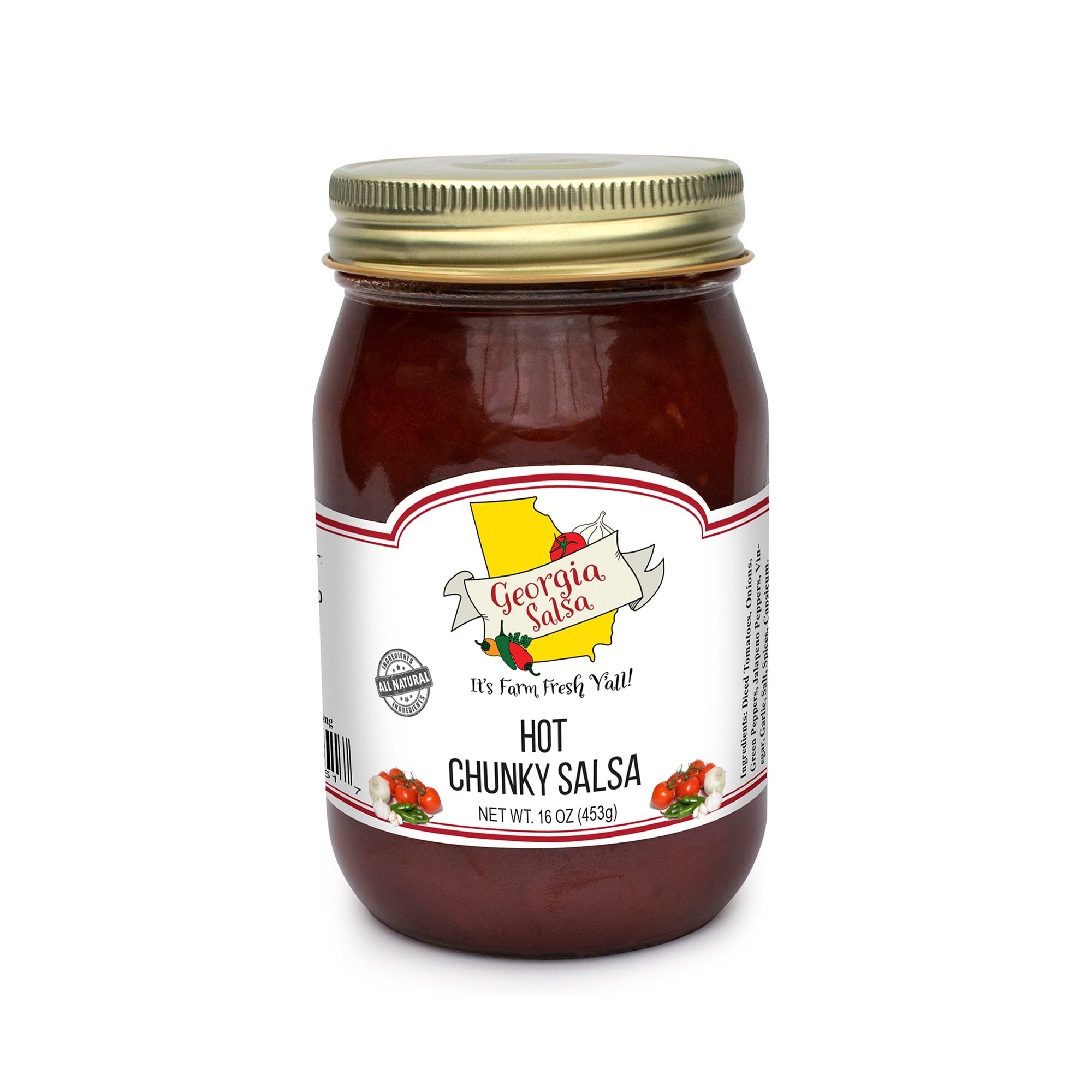 Hot Chunky Salsa — Georgia Salsa Hot Chunky Salsa — Georgia Salsa
